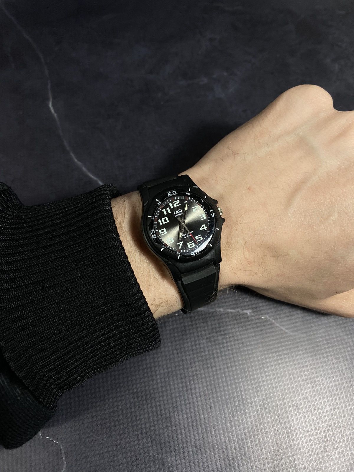 Japanese Brand × Vintage Q&Q Vintage 00s Military-Style Watch | 10BAR Water Resist Size ONE SIZE - 3 Thumbnail