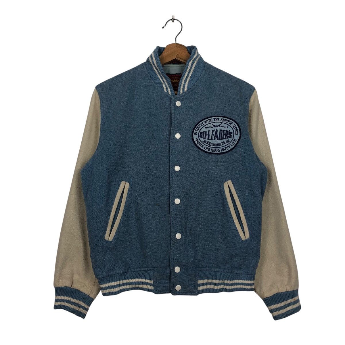 Japanese Brand × Vintage 📌Vintage Jumper Varsity Jacket Go Leaders Haward Big Logo Size US M / EU 48-50 / 2 - 2 Thumbnail
