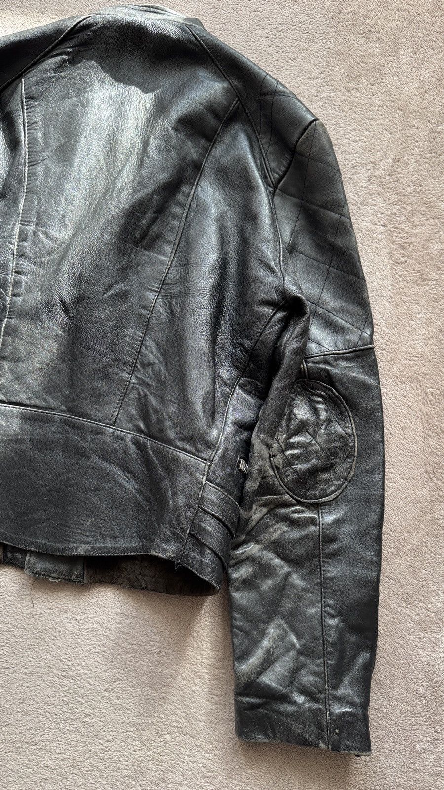 Genuine Leather Y2K Vintage Moto Biker Leather Jacket Gucci Grunge Punk Vibe Size US M / EU 48-50 / 2 - 11 Thumbnail