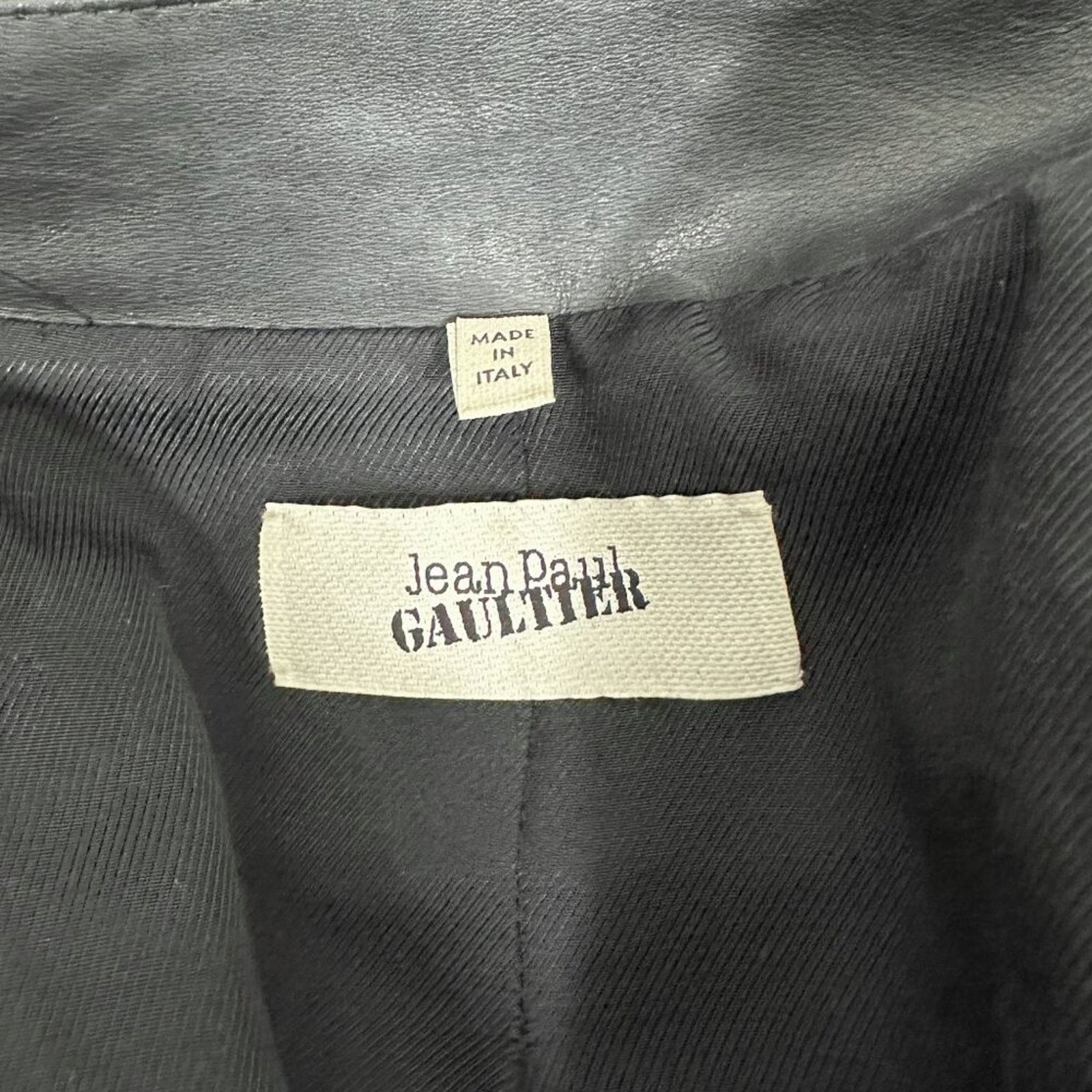 Jean Paul Gaultier Jean Paul Gaultier 2014 Plaid Trench Coat Leather Jacket Size L / US 10 / IT 46 - 6 Thumbnail