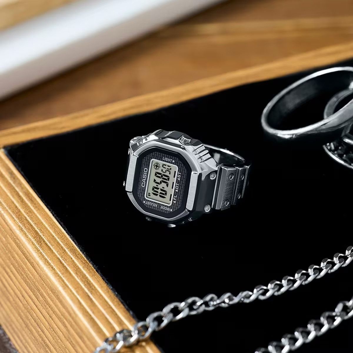 Casio A1100 vintage gold watch