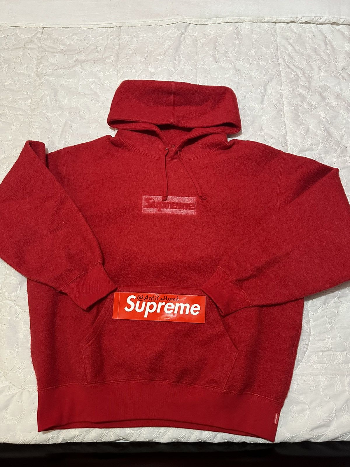 Supreme Inside Out Box Logo Hoodie Red