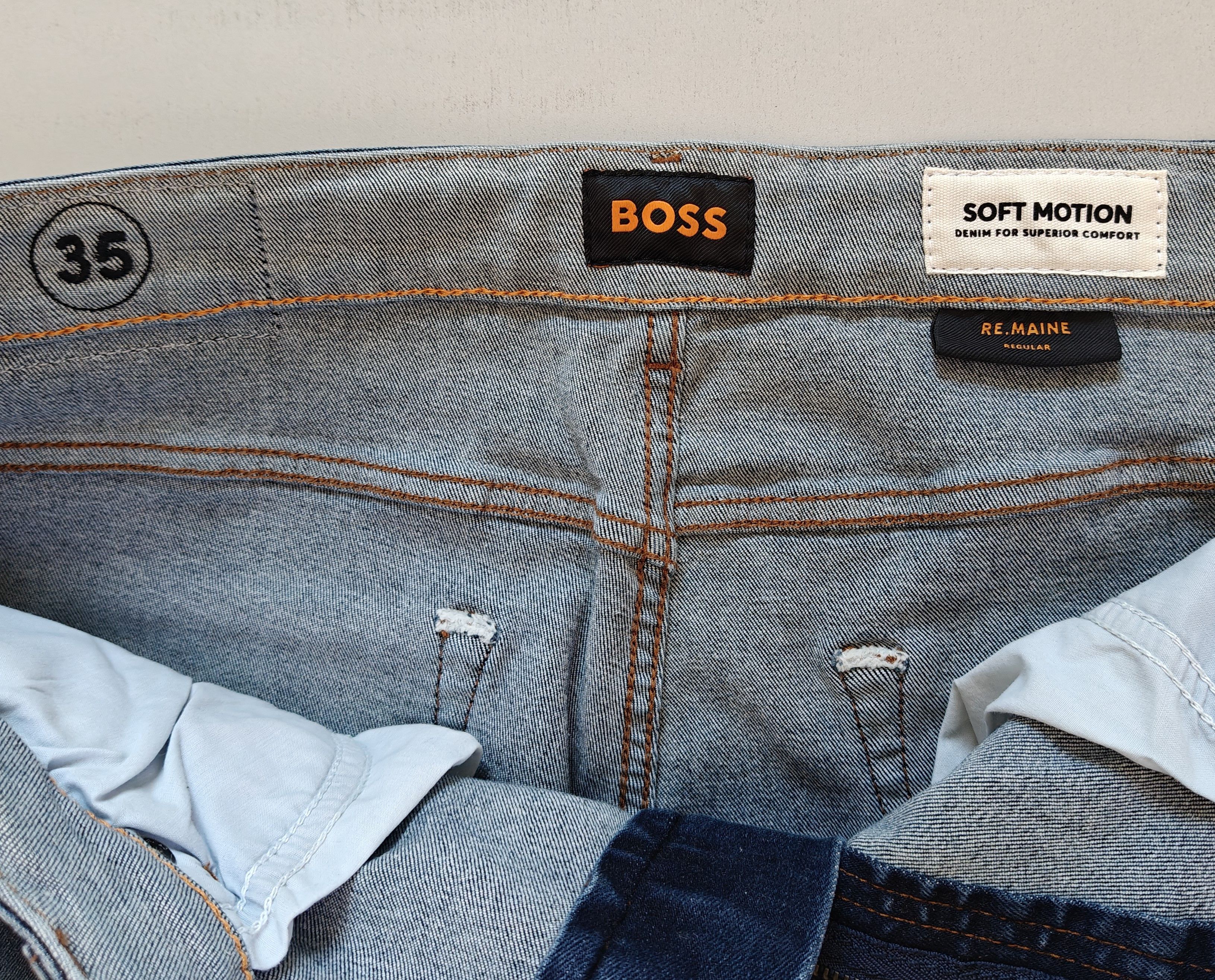 Hugo Boss HUGO BOSS RE.MAINE Regular fit Jeans Free Shipping T/6127 Size US 35 - 10 Thumbnail