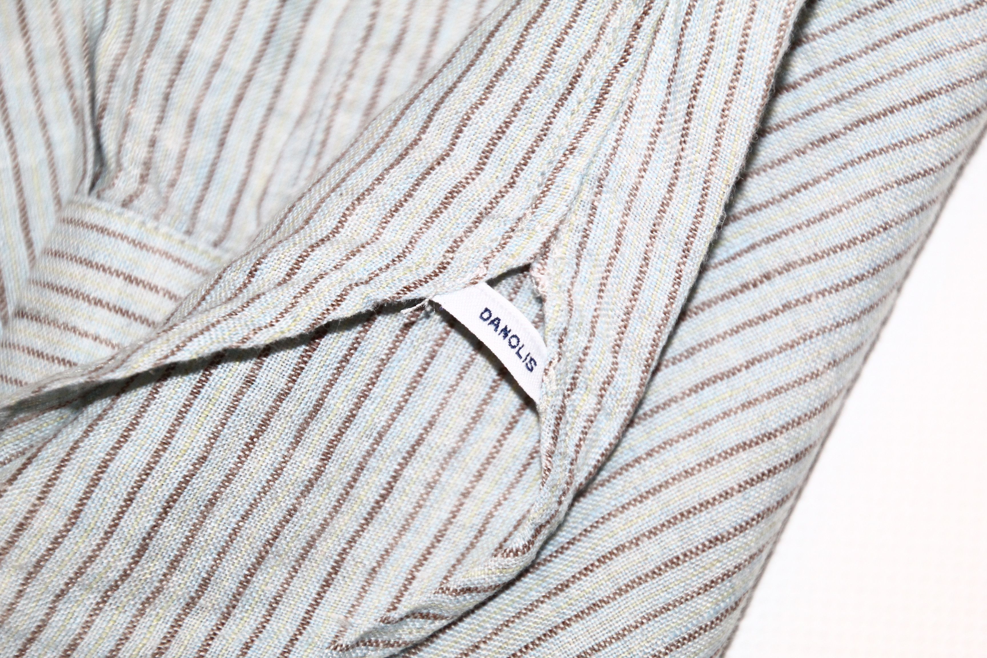 Eidos Napoli Danolis 1966 Regular Fit spread-collar striped linen shirt Size US M / EU 48-50 / 2 - 8 Thumbnail