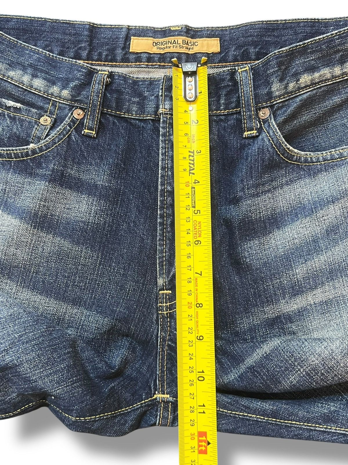 Uniqlo Uniqlo S-002 - Faded Blue Wash, Distressed Straight Jeans Size US 32 / EU 48 - 13 Thumbnail