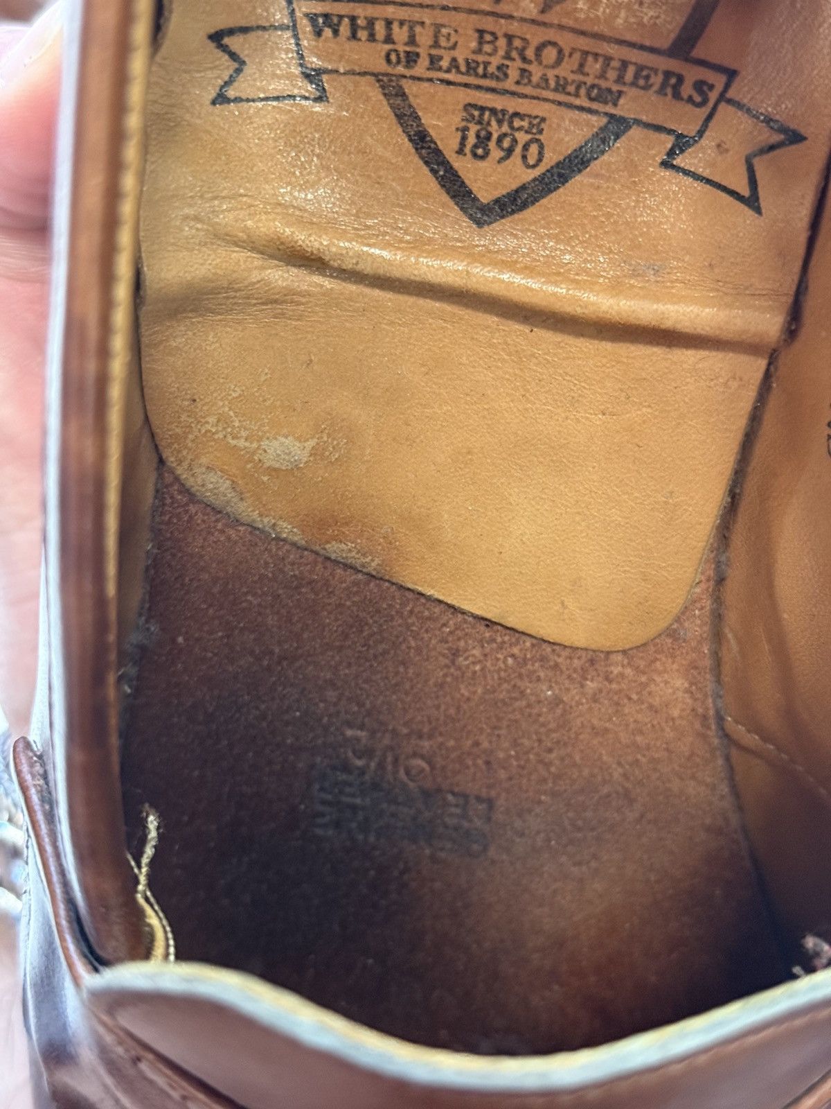 Vintage Rare White Brothers Of Earls Barton made in England Brown Size US 9.5 / EU 42-43 - 10 Thumbnail