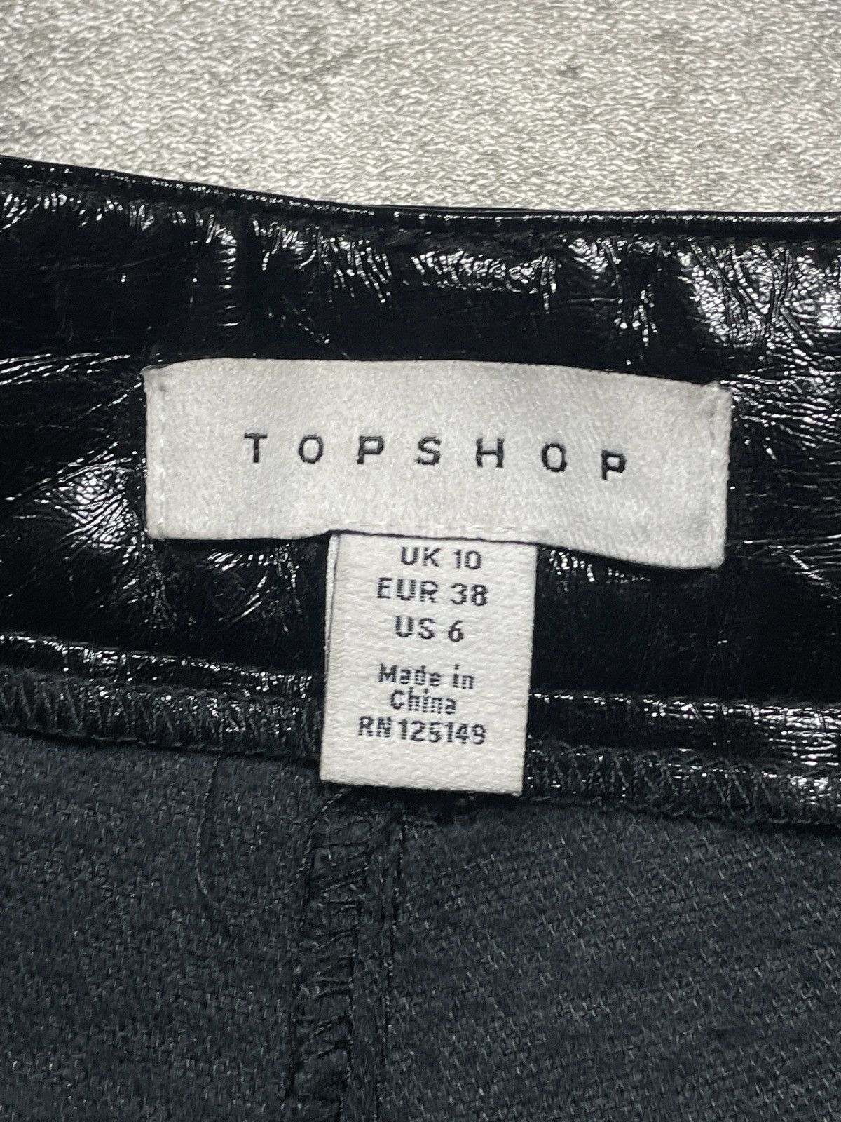 Vintage Viscose🔥Hype Streetwear Pants Eco Leather Opium Goth Size 27" / US 4 / IT 40 - 6 Thumbnail