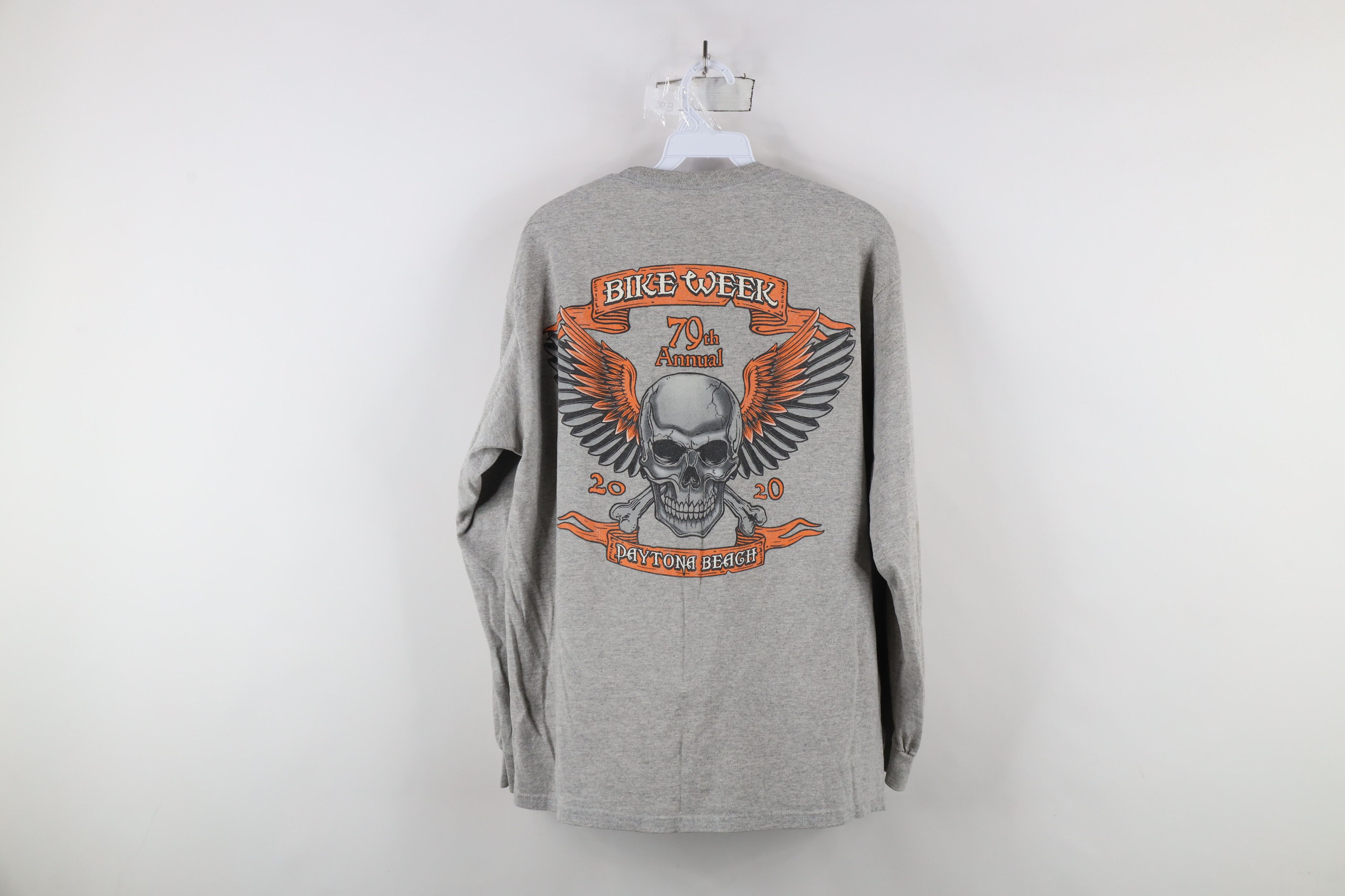Vintage Y2K 2020 Bike Week Daytona Beach Skull Long Sleeve T-Shirt Size US L / EU 52-54 / 3 - 12 Thumbnail