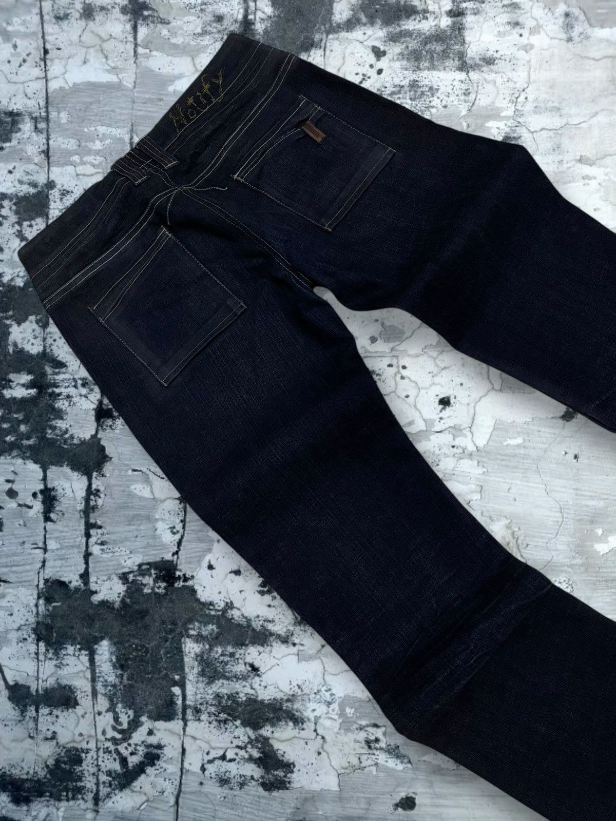 Japanese Brand Vintage 1990 Japan Designer NFY Notify Flared Cut Denim Size US 28 / EU 44 - 14 Thumbnail
