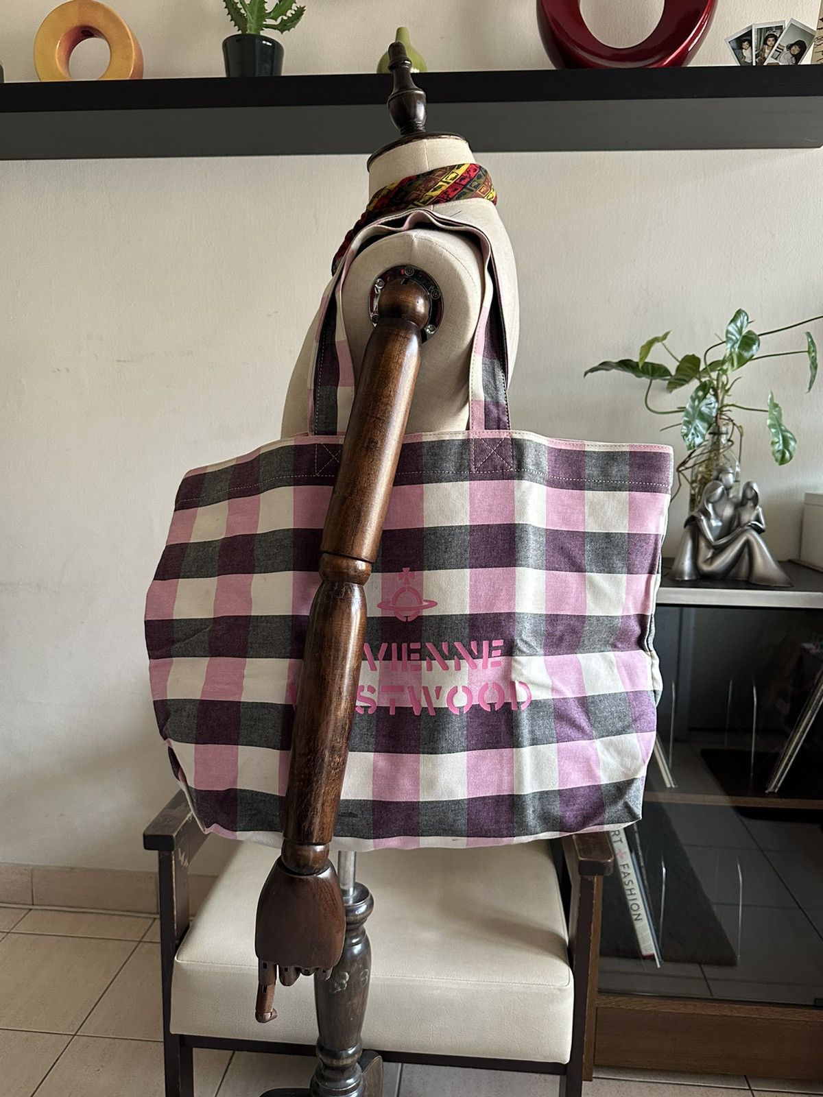 Vivienne Westwood 1990s Vivienne Westwood Orb Logo Tote Bag Size ONE SIZE - 11 Thumbnail