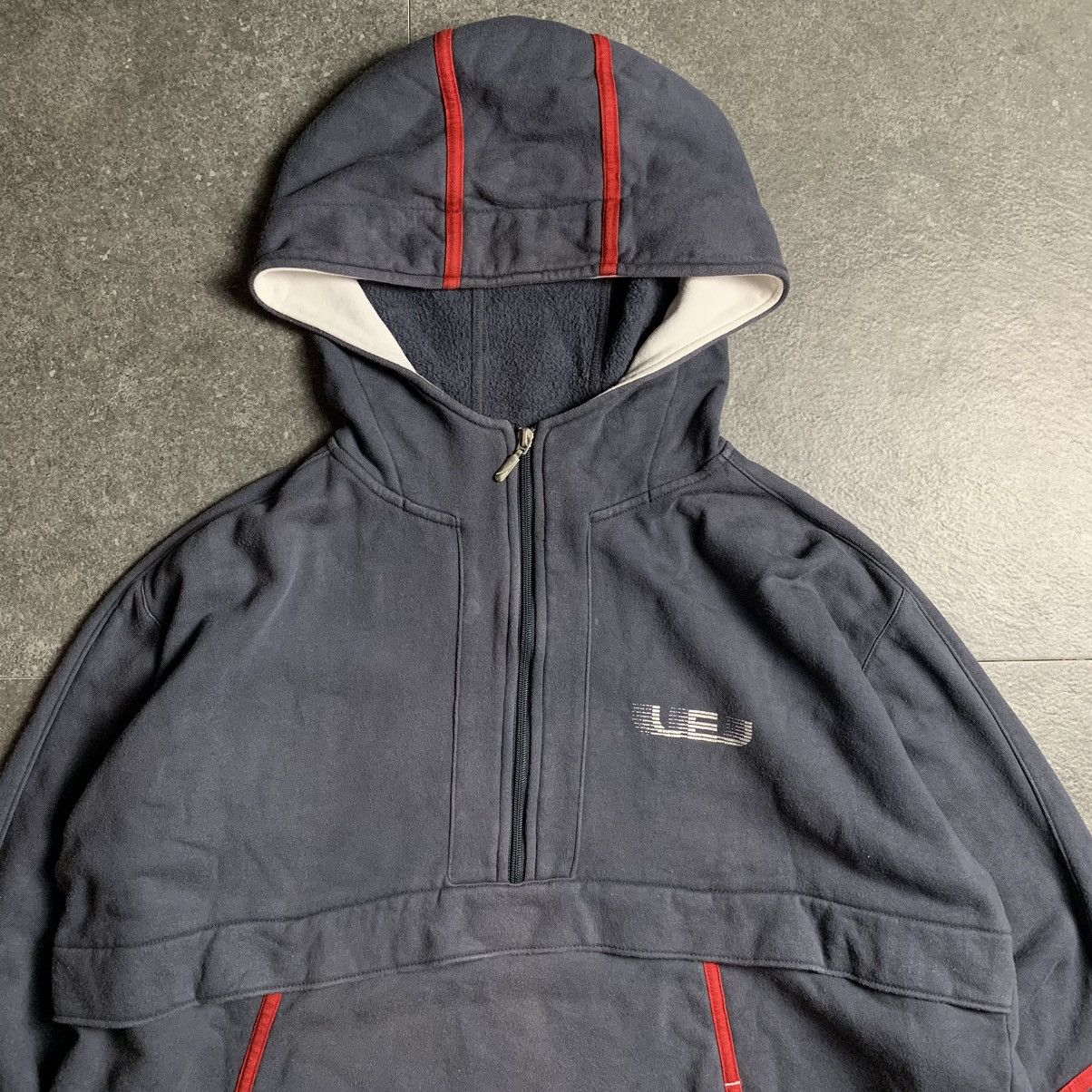 Levi's 2000s Levi’s Enginereed Jeans 1/4 Zip Hoodie Big Logo Size US L / EU 52-54 / 3 - 10 Thumbnail