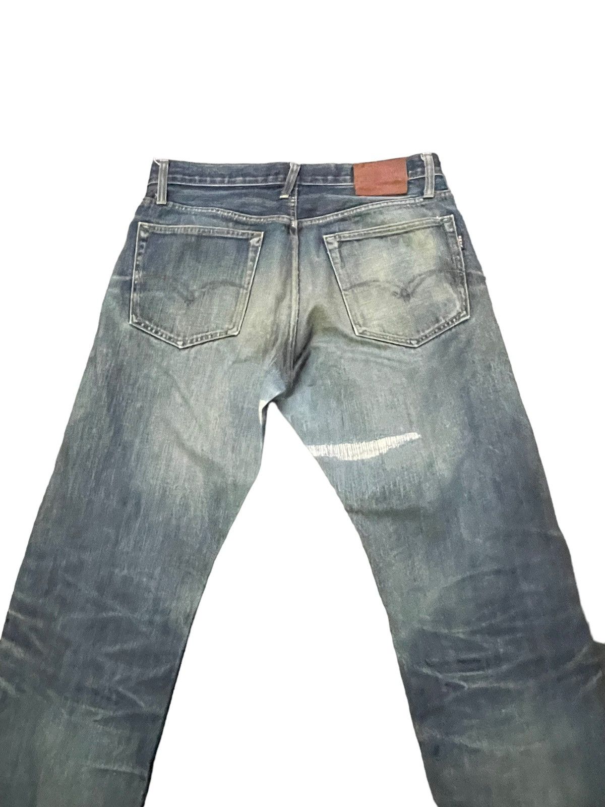 Japanese Brand × Vintage Vintage Blue Way Selvedge Distresed Denim Size US 33 - 10 Thumbnail