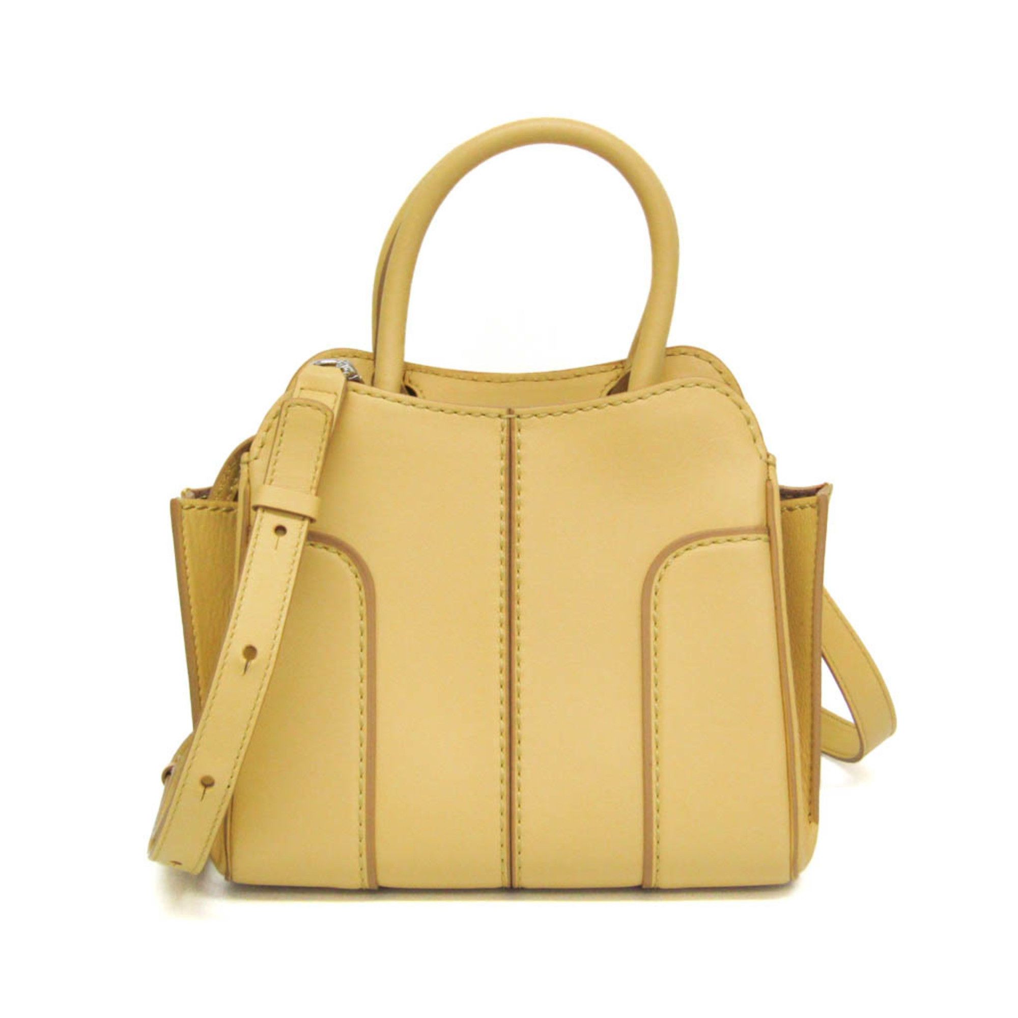 Tod's Tod's Sella Women's Leather Handbag,Shoulder Bag Yellow Size ONE SIZE - 1 Thumbnail