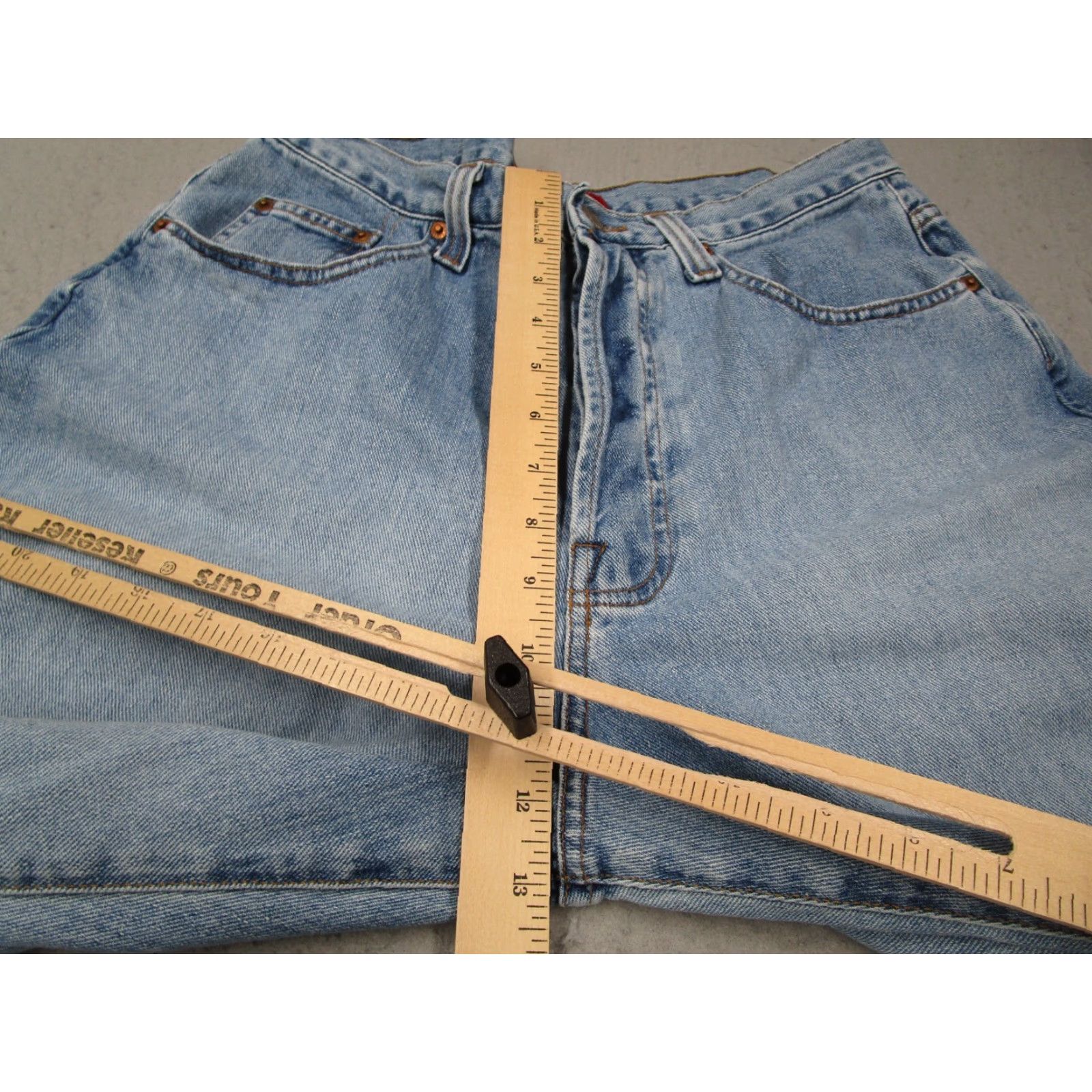 Banana Republic VINTAGE Banana Republic Jeans Mens 34 Blue Stonewash Button Fly High Rise Denim 90s City Hipster Punk Retro 34x32 Mens Size US 34 / EU 50 - 7 Thumbnail