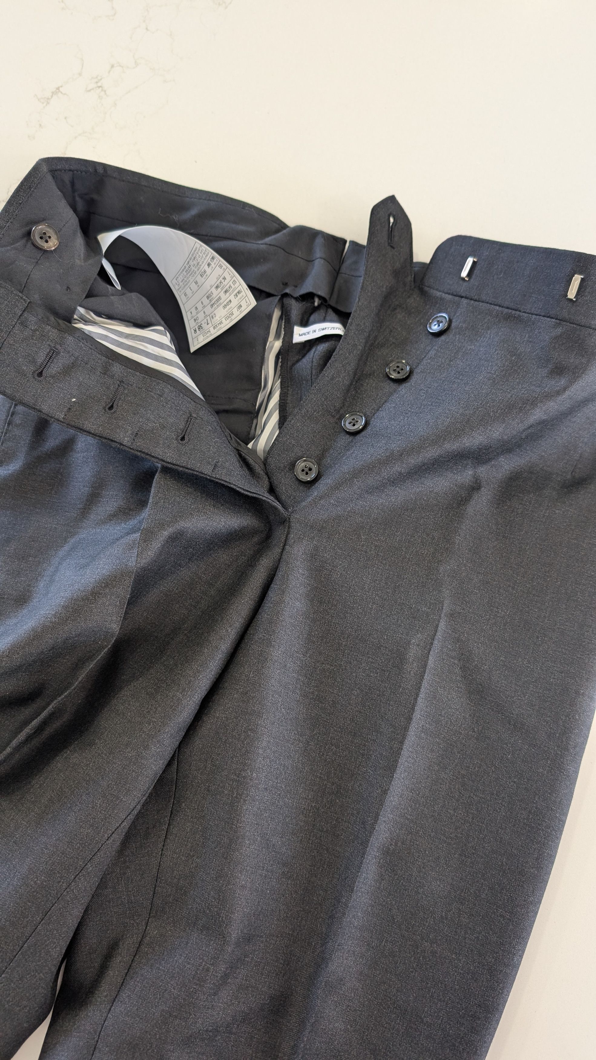 Thom Browne Thom Browne New York Charcoal Wool Master Garment Size 38 Size 27" / US 4 / IT 40 - 6 Thumbnail