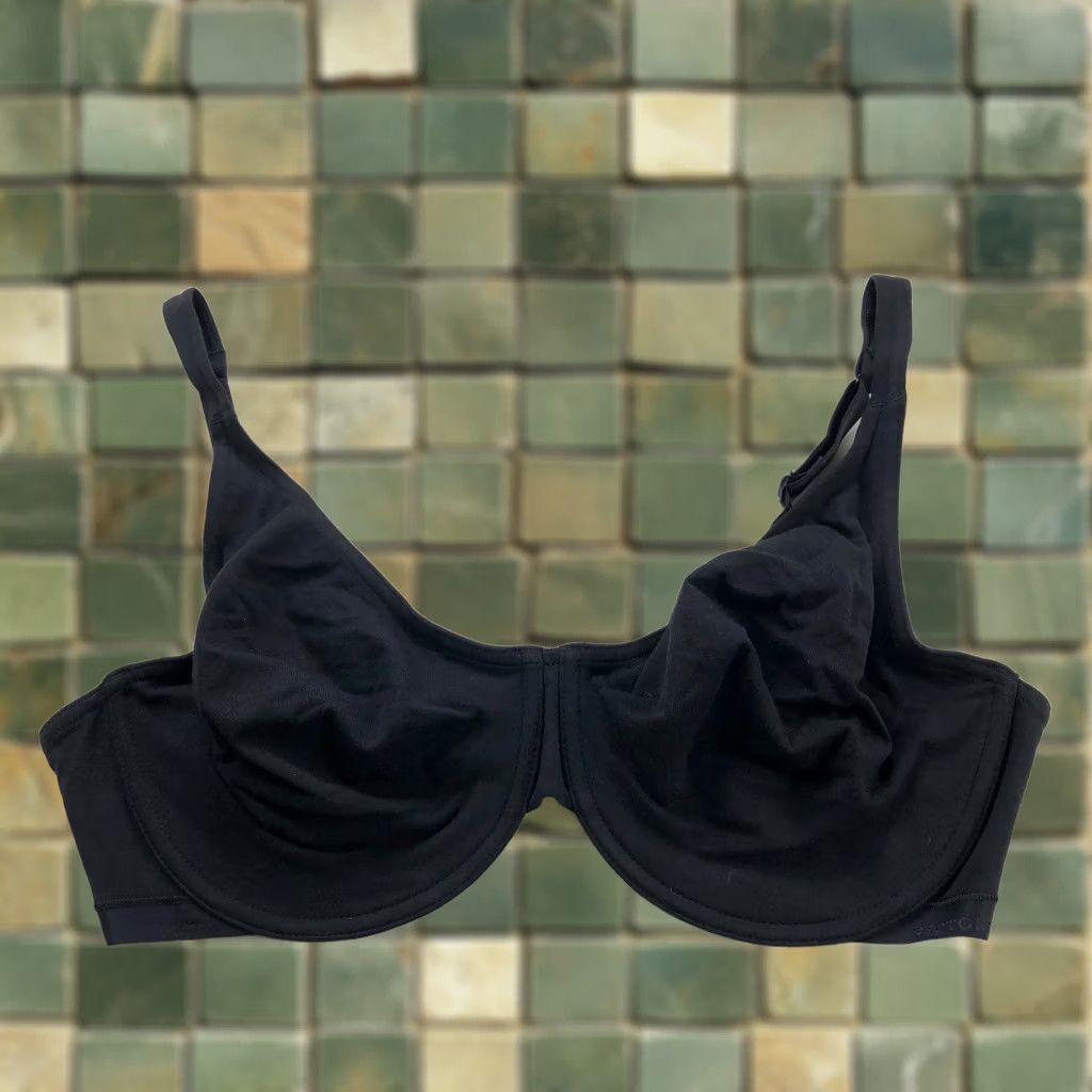 Victoria's Secret Victoria's Secret Bra 40DD Cotton Underwire Unlined Black HS? Size ONE SIZE - 1 Thumbnail