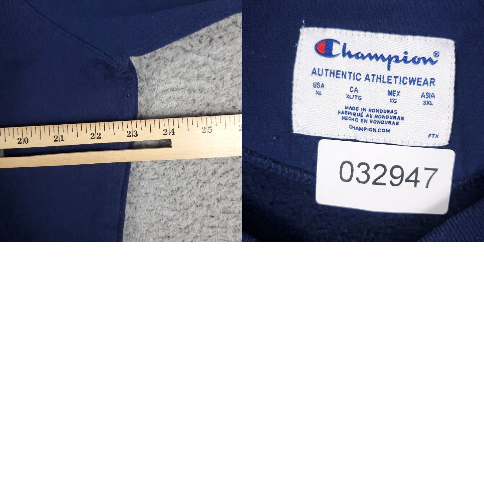Champion VINTAGE Champion Mens XL Blue Pullover Sweater Fleece Crew Neck Casual Sweatshirt Size US XL / EU 56 / 4 - 8 Thumbnail