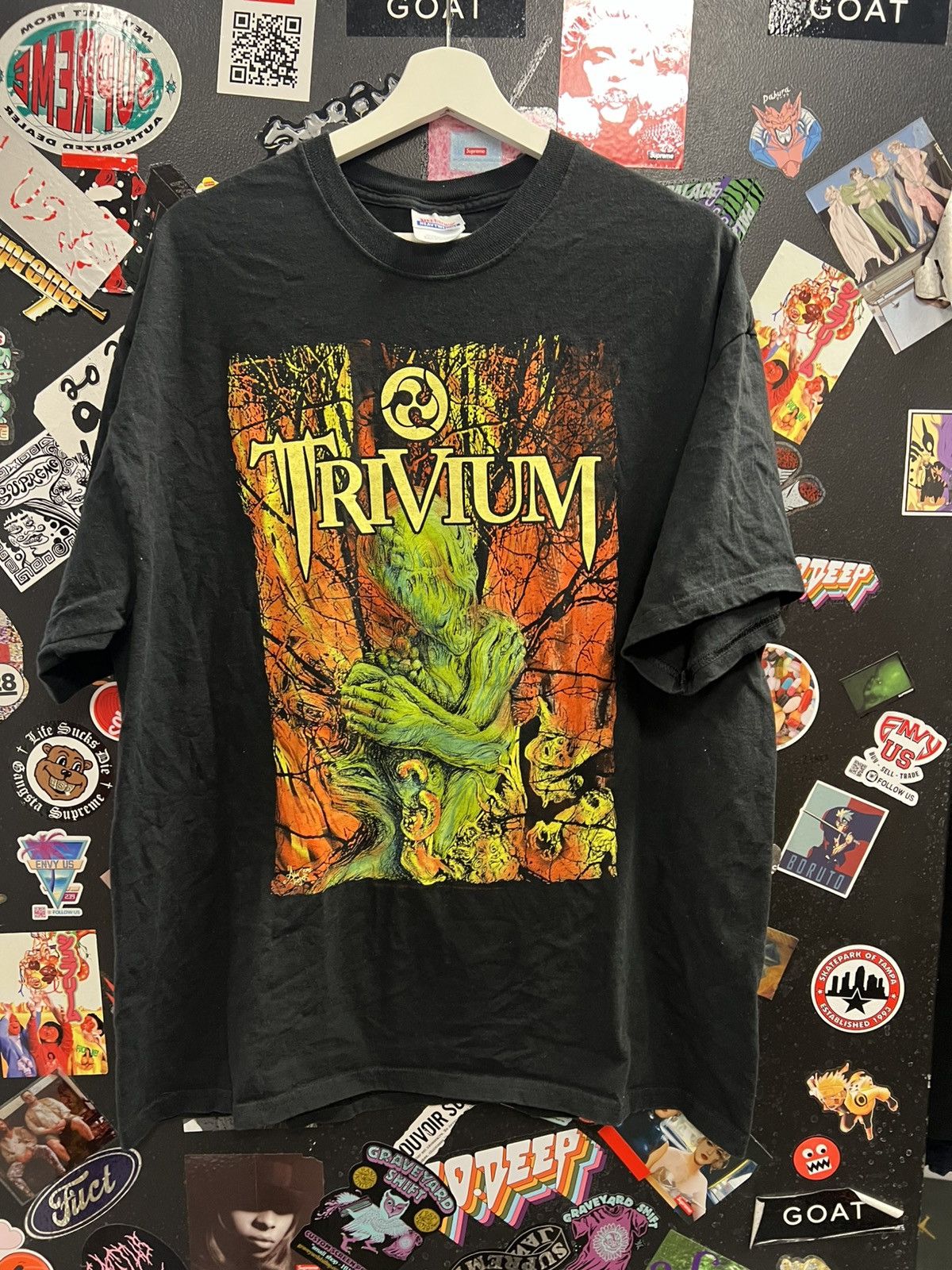 Vintage Vintage 2005 Trivium Band Shirt Size US XL / EU 56 / 4 - 1 Thumbnail