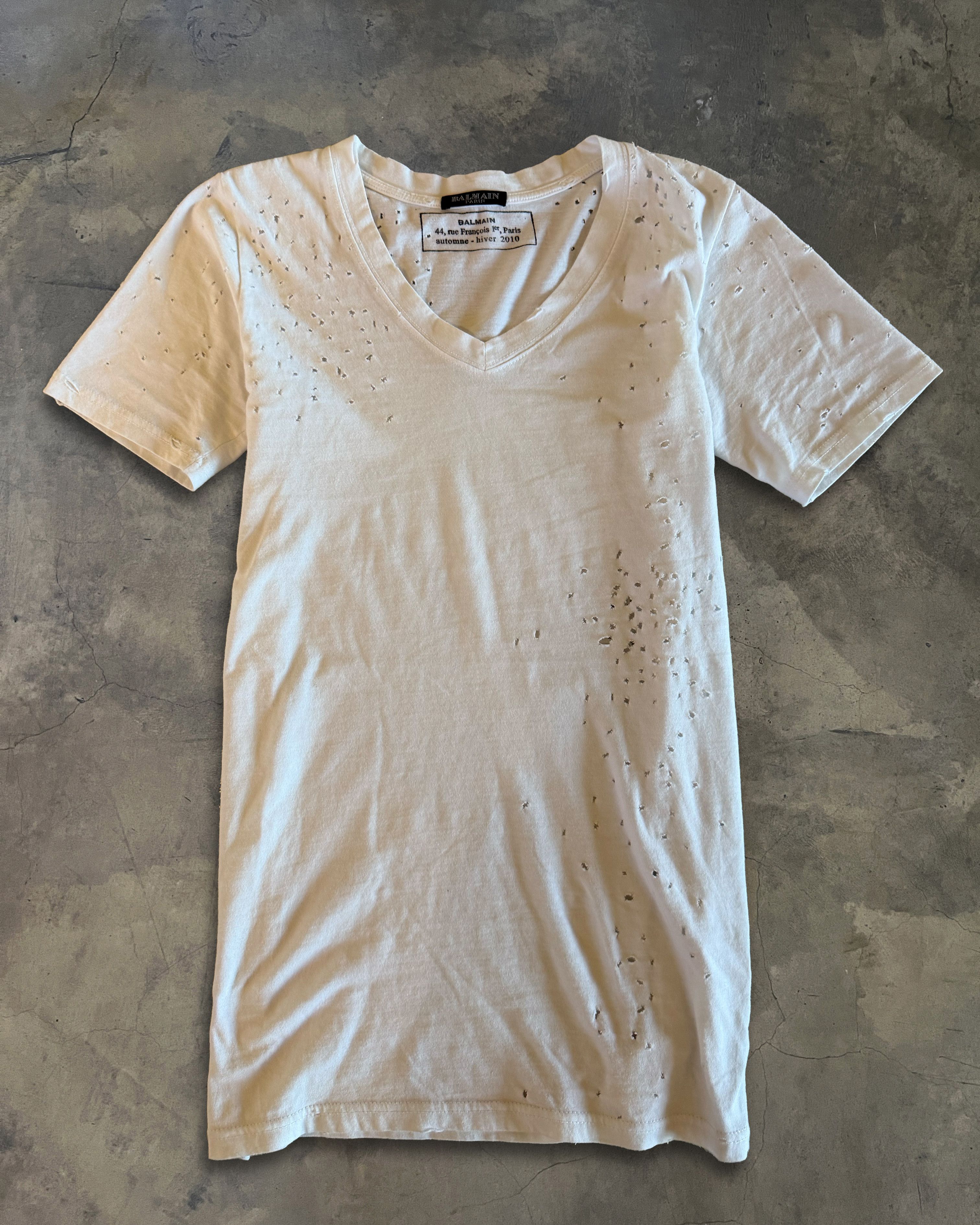 Balmain BALMAIN SS2011 SHOTGUN BULLET HOLE TEE Size US S / EU 44-46 / 1 - 1 Thumbnail