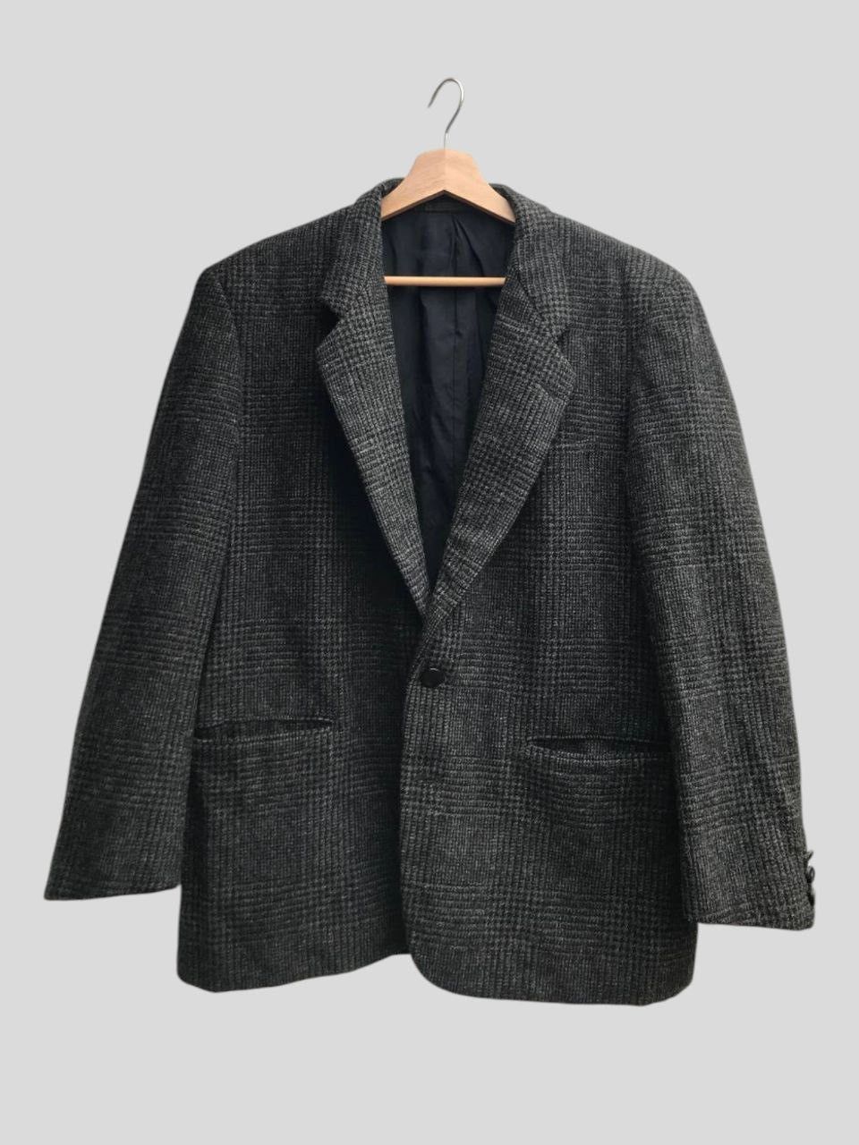 Comme des Garcons AW88 Comme des Garcons Homme Tweed Plaid Wool Coat Size US S / EU 44-46 / 1 - 1 Thumbnail