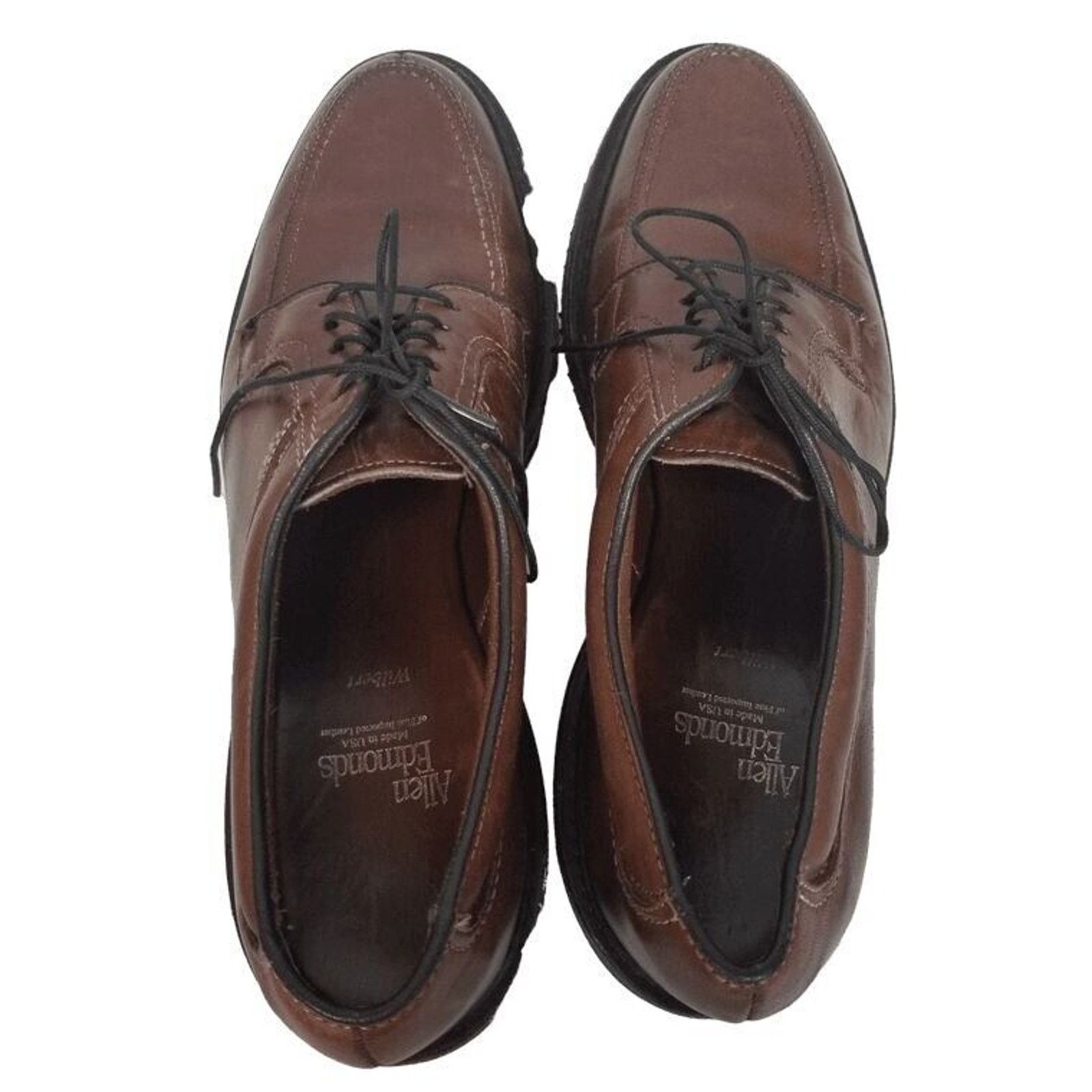 Allen Edmonds Allen Edmonds Mens Wilbert Leather Lace Up Dress Shoes 9.5 Size US 9.5 / EU 42-43 - 6 Thumbnail