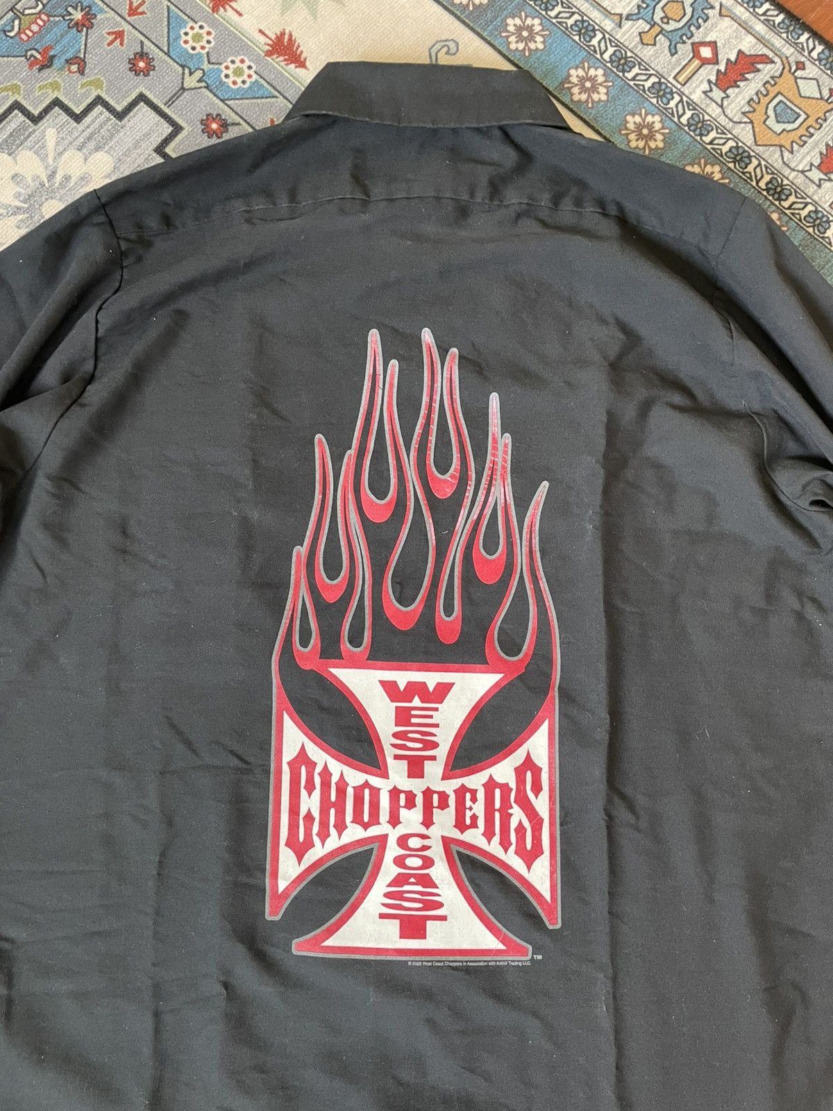 West Coast Choppers Vintage West Coast Choppers Work Wear fire LOGO 2004’s Size US XL / EU 56 / 4 - 4 Thumbnail