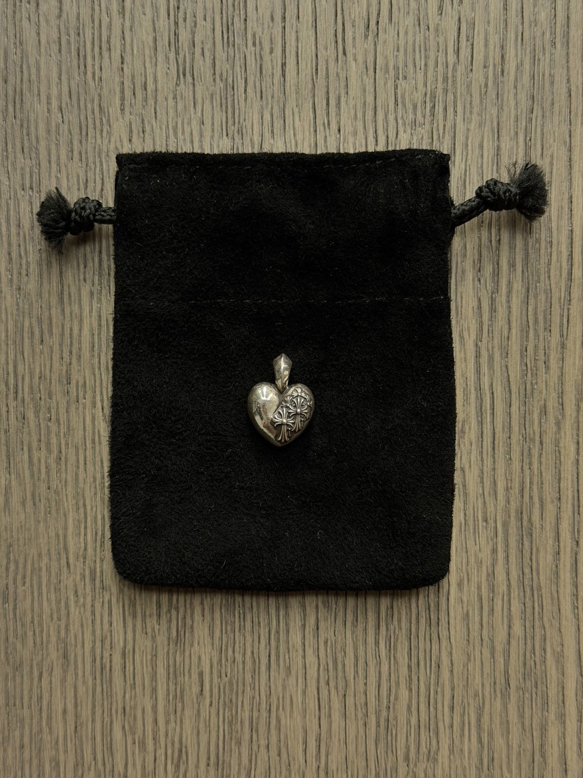 Chrome Hearts Chrome Hearts Rip Heart Cross Silver Pendant Size ONE SIZE - 1 Thumbnail