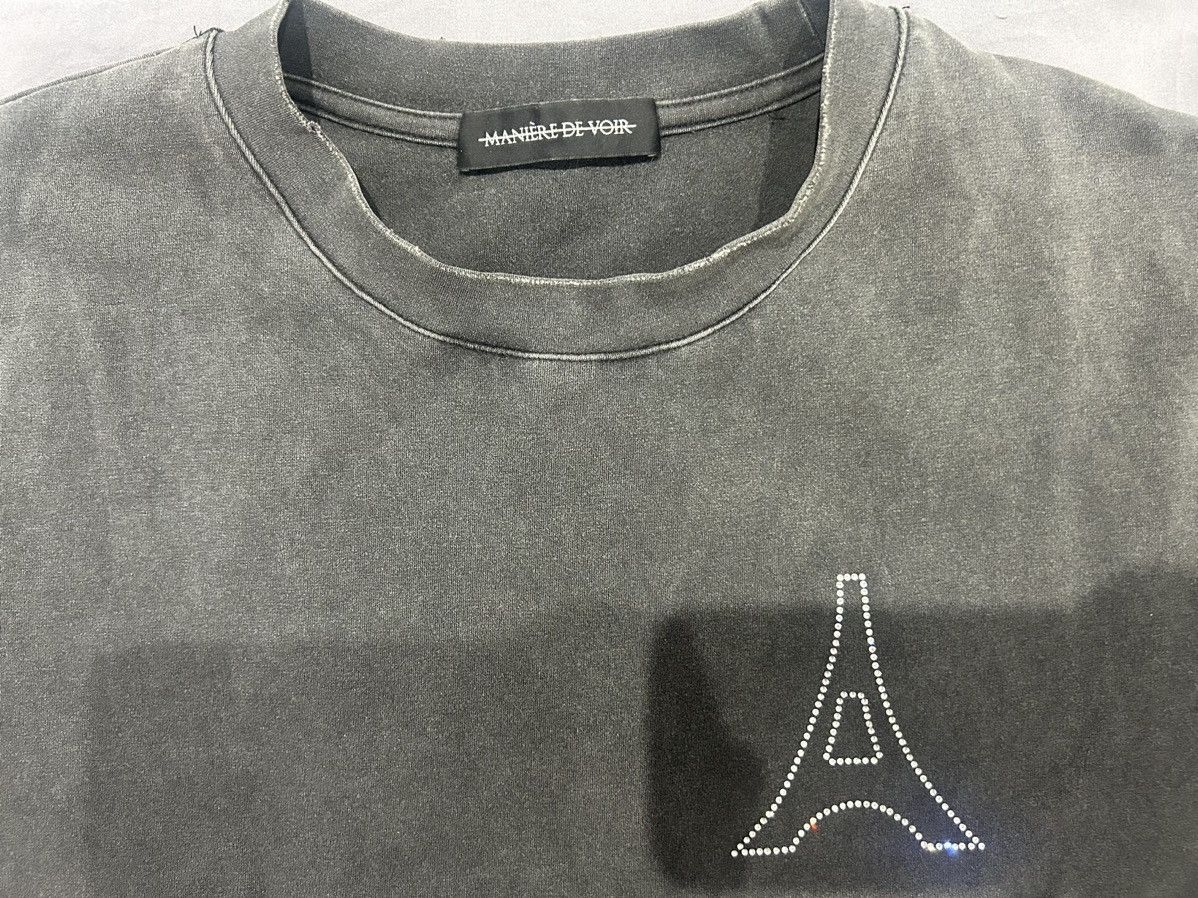 Maniere De Vior Embellished Angel T Shirt - Washed Grey Size US S / EU 44-46 / 1 - 3 Thumbnail