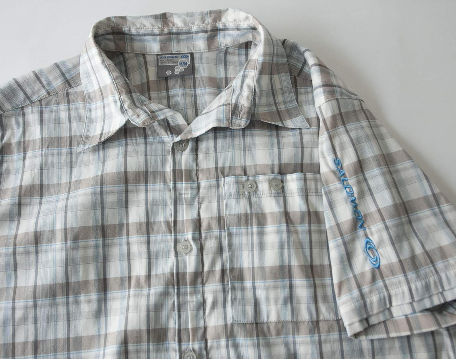 Salomon Salomon Shirt Short Sleeve Size M Multicolor Plaid Size US M / EU 48-50 / 2 - 1 Thumbnail