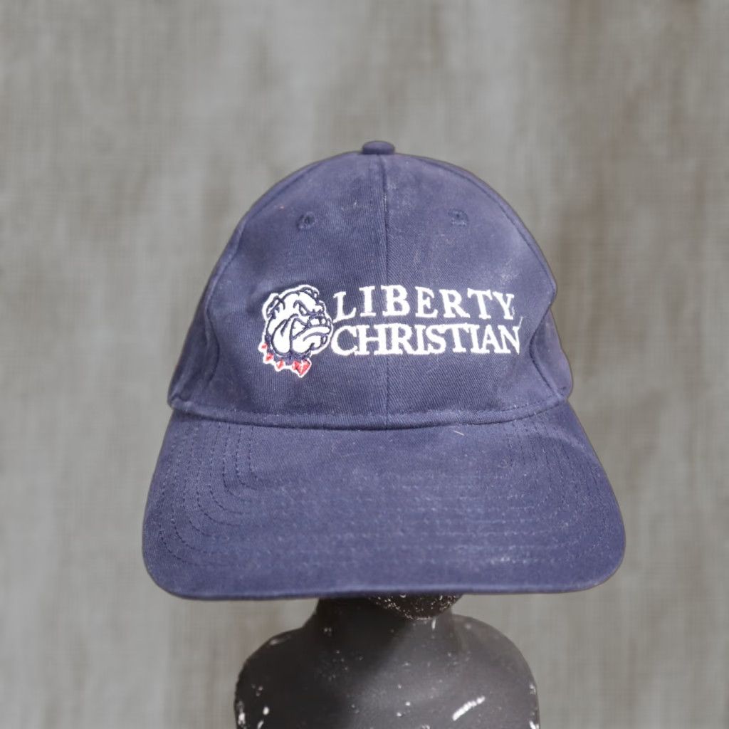 Vintage Liberty University Hat Unisex Adults Adjustable Blue University Baseball Cap Mens Womens Size ONE SIZE - 1 Thumbnail