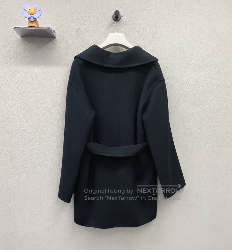 Hermes Hermes Black cashmere belted coat Size XXS / US 00 / IT 34 - 3 Thumbnail