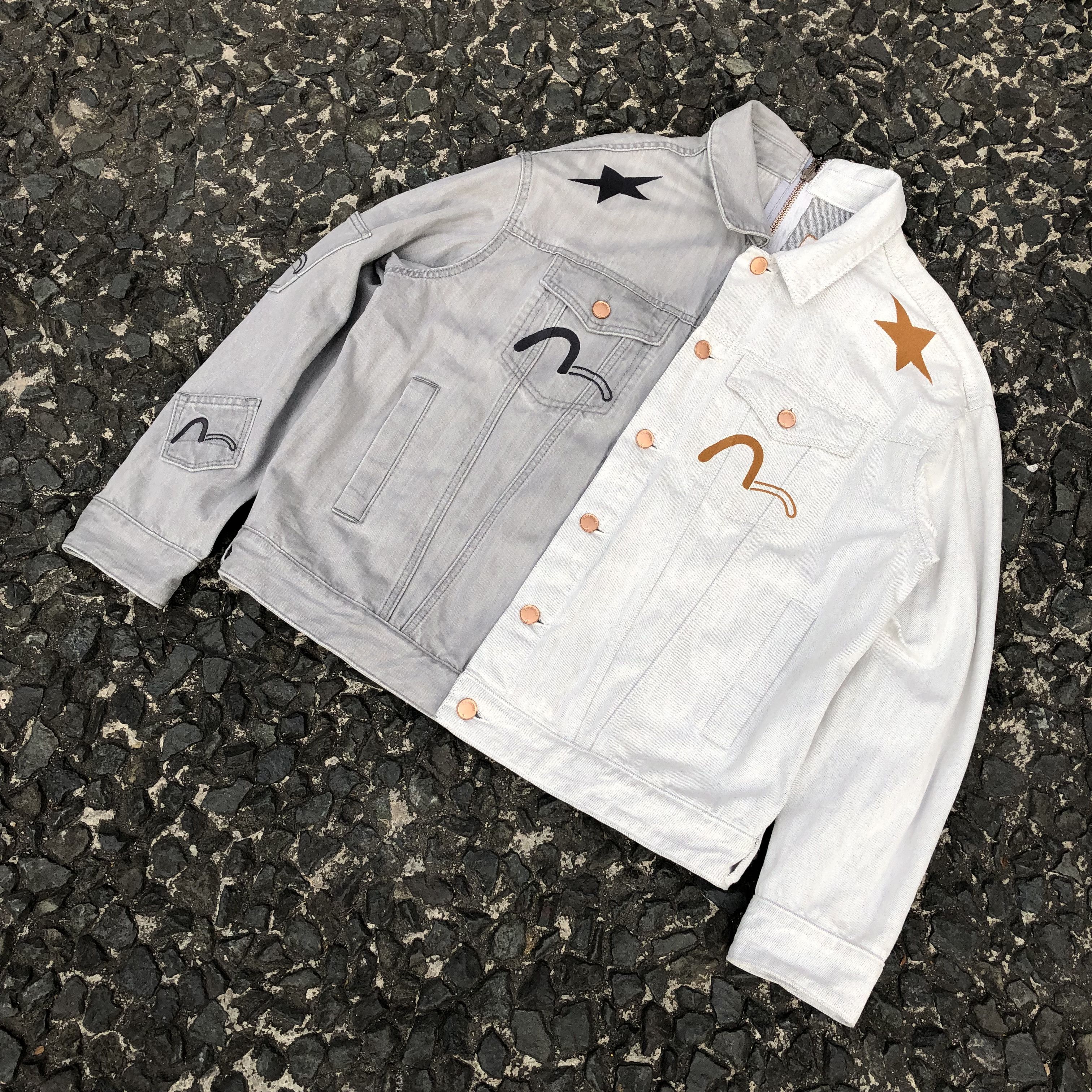 Evisu Evisu Kuro Seagull Split Denim Jacket Size US L / EU 52-54 / 3 - 3 Thumbnail