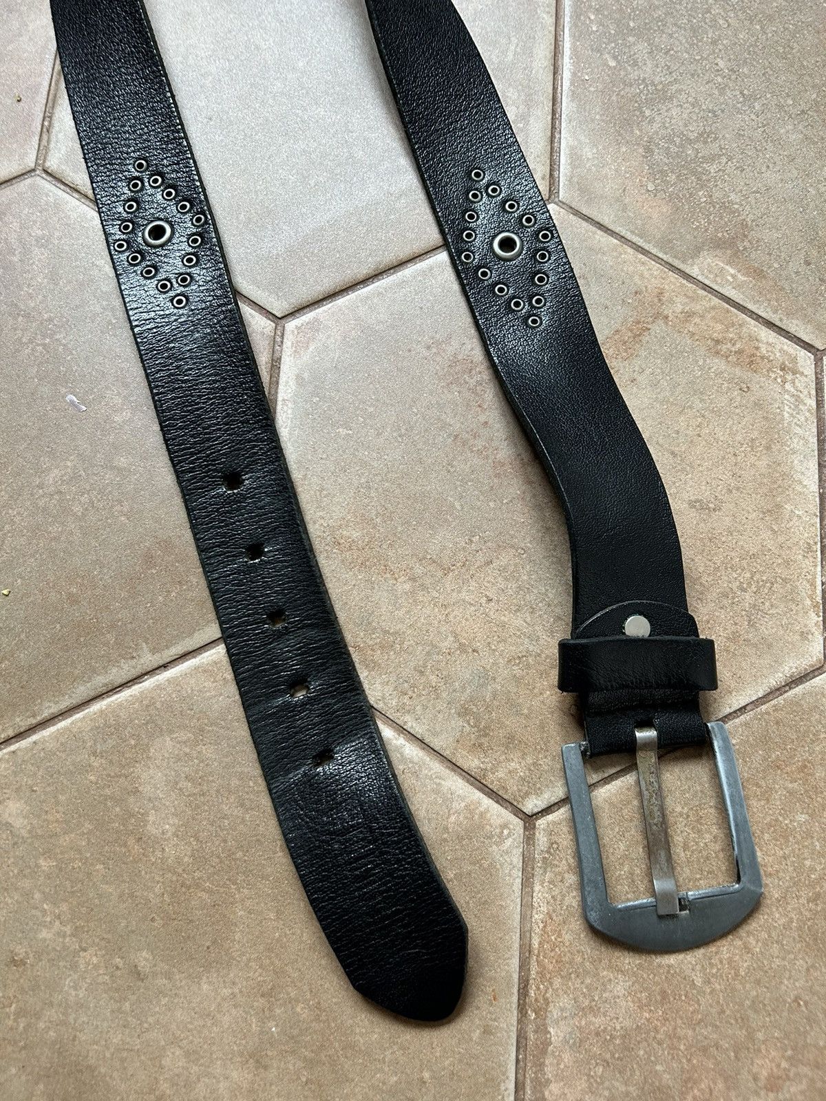 Japanese Brand × Leather Vintage Y2K rhinestone Punk leather Balt Japanese Size ONE SIZE - 6 Thumbnail