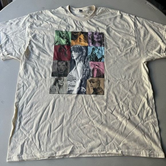 Band Tees NEW TAYLOR SWIFT ERAS TOUR 2023-2024 CREAM T-SHIRT SZ 2XL XX Size XXL / US 16-18 / IT 52-54 - 2 Thumbnail