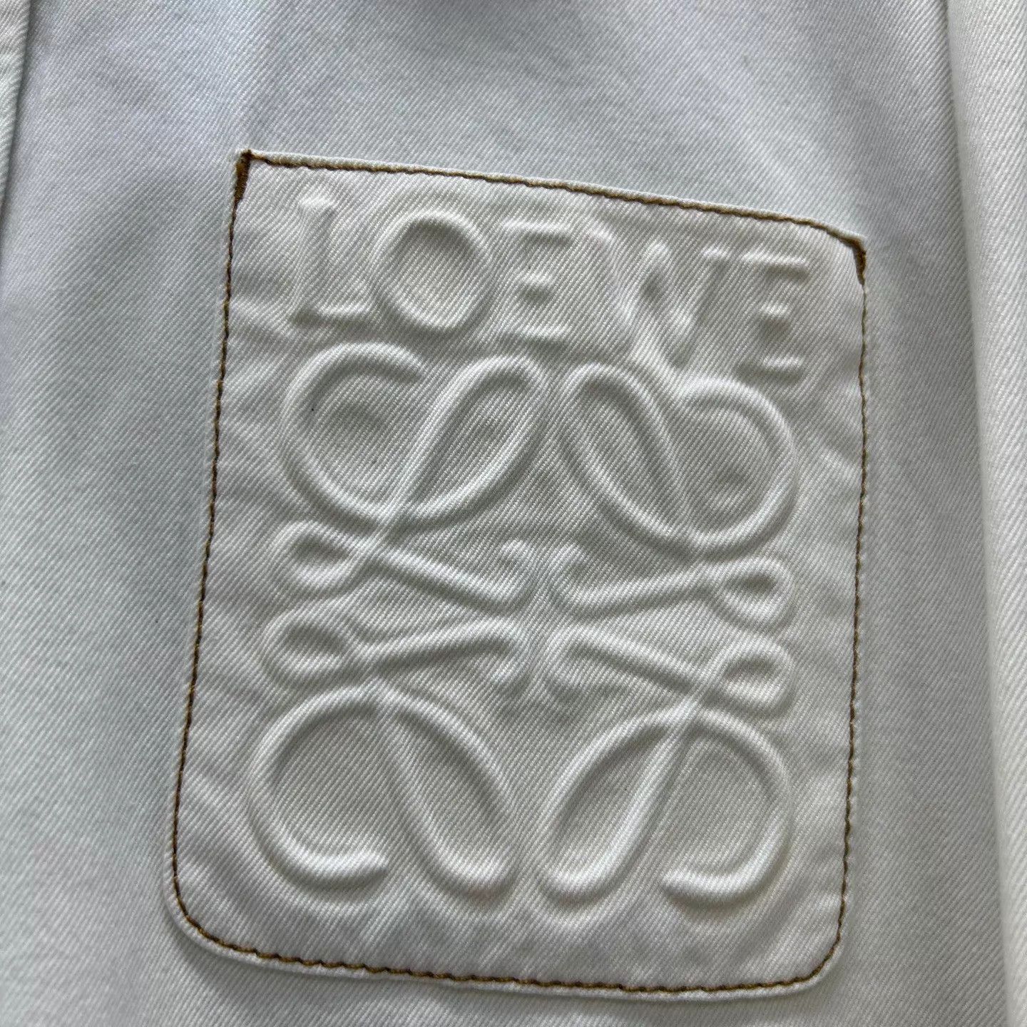 Loewe Loewe Men's New With Tags White Denim Shirt 48 Size US M / EU 48-50 / 2 - 3 Thumbnail