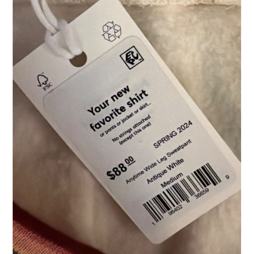 Other Marine Layer Women's Anytime Wide Leg Sweatpants Medium Off Size 32" / US 10 / IT 46 - 6 Thumbnail