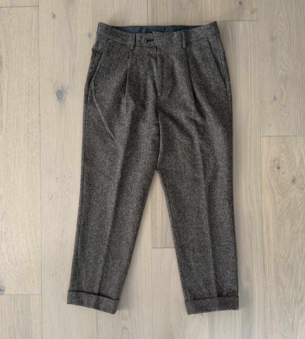 Todd Snyder WOOL DONEGAL MADISON PANTS TROUSERS BROWN Size US 31 - 1 Thumbnail