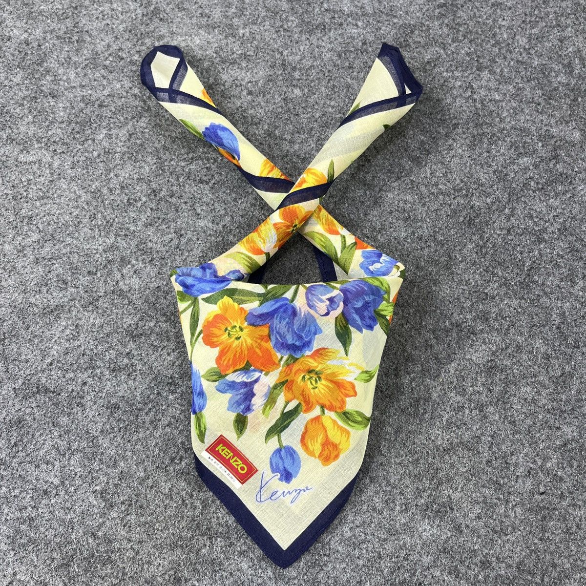 Kenzo × Vintage Kenzo Handkerchief / Bandana / Neckerchief B735 Size ONE SIZE - 3 Thumbnail