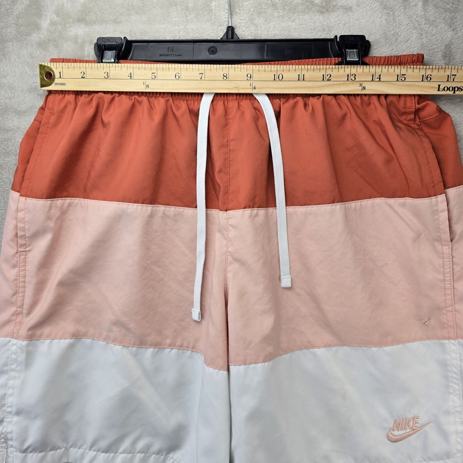 Nike Nike City Edition Woven Shorts Mens Large White Orange Size US 32 / EU 48 - 9 Thumbnail
