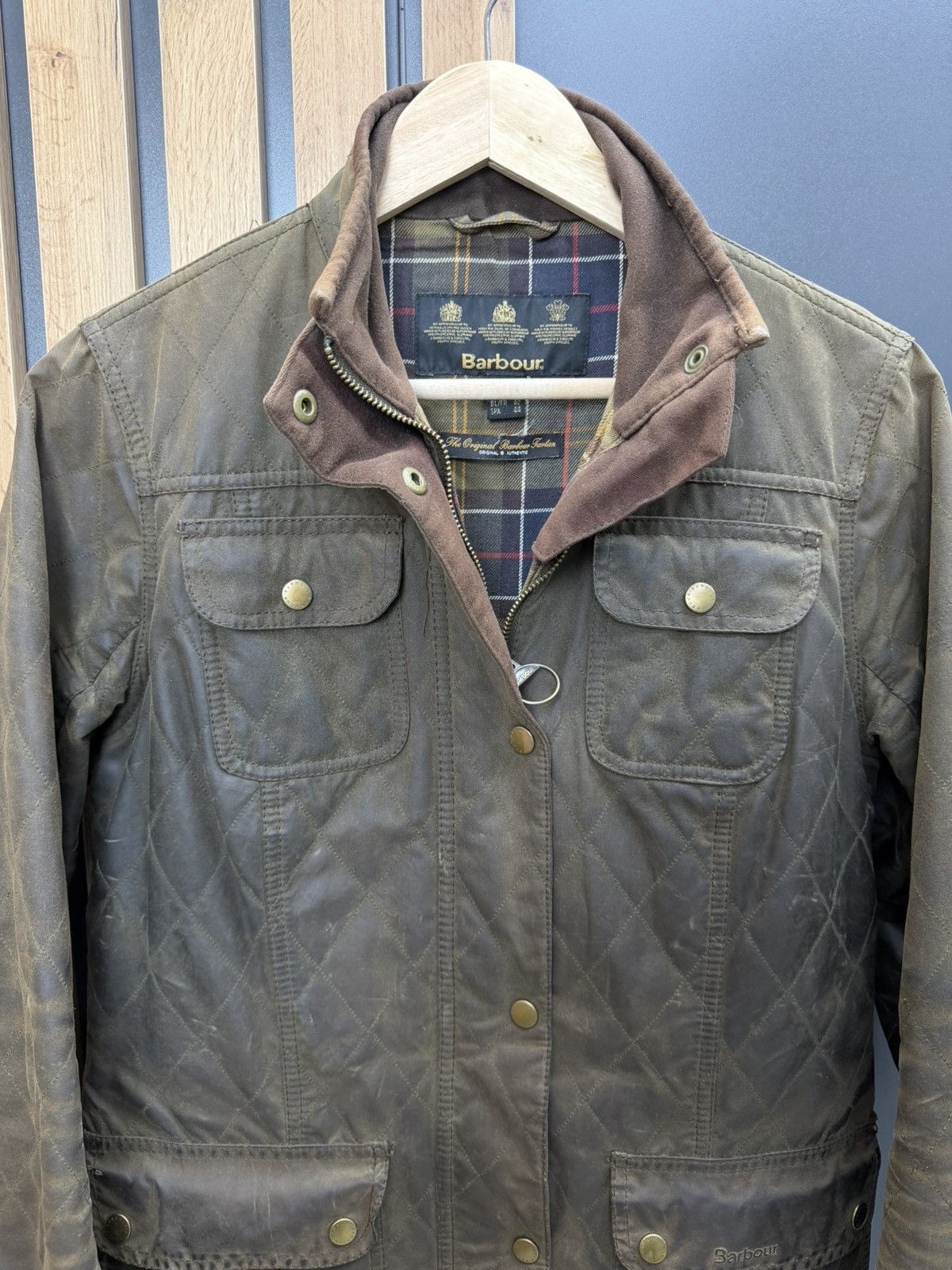 Barbour Barbour Quilted Utility Wax Jacket Size 14 Size L / US 10 / IT 46 - 2 Thumbnail