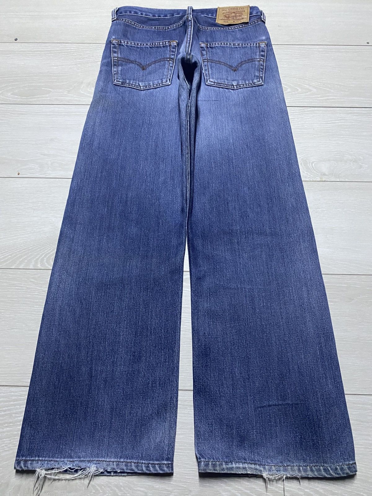 Levi's Vintage Levis 512 Blue Wash Baggy Jeans Size US 29 - 2 Thumbnail