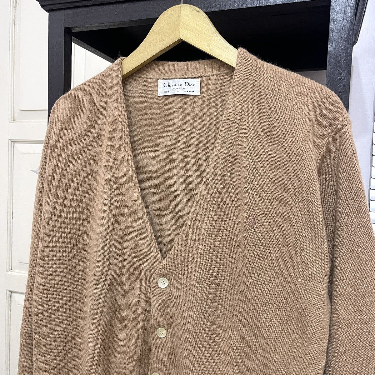 Christian Dior Monsieur Vintage Dior Small Logo Knit Cardigan Size US L / EU 52-54 / 3 - 2 Thumbnail