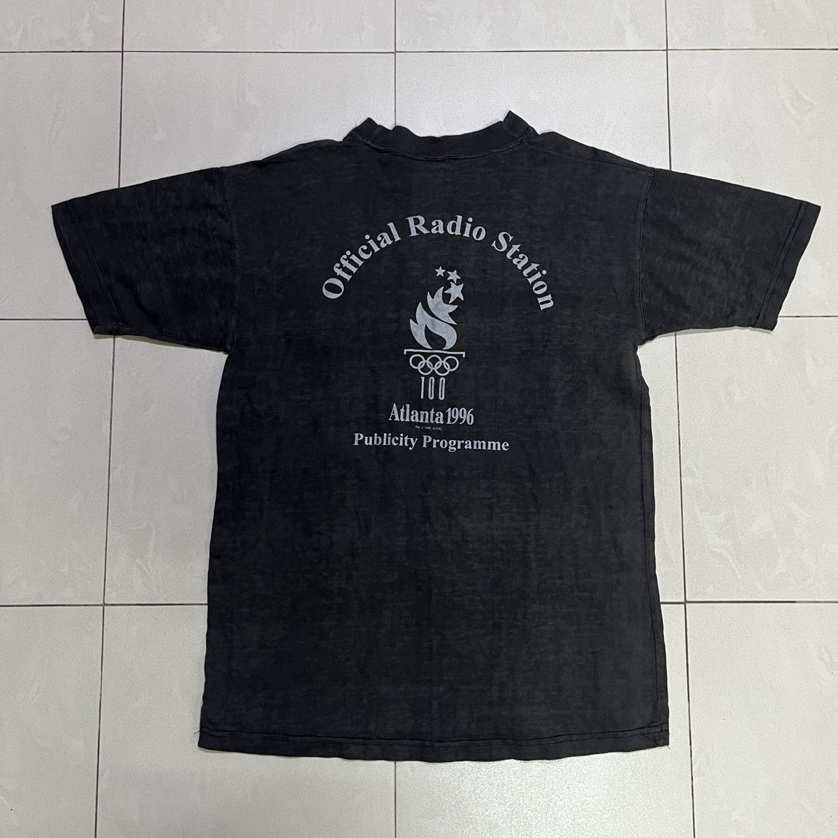 USA Olympics Vintage Atlanta 1996 Safra Radio T Shirt Size US XS / EU 42 / 0 - 1 Thumbnail
