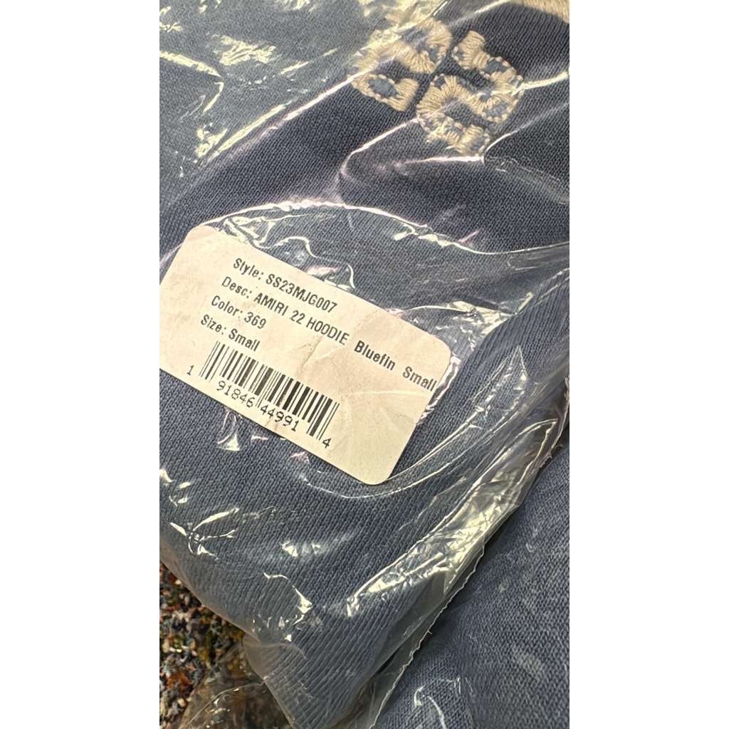 Amiri o1rshd1 Q: 5 / Amiri 22 Hoodie in Bluefin Size US S / EU 44-46 / 1 - 16 Thumbnail