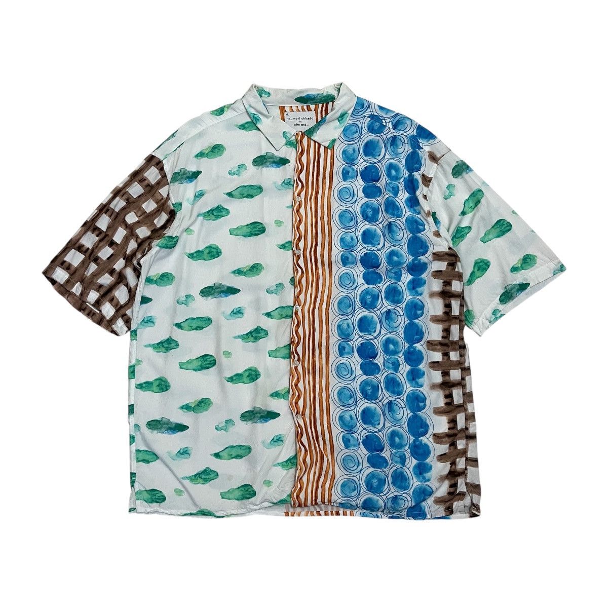 Issey Miyake Tsumori Chisato by Niko And Printed Viscose Shirt Hawaii Size US L / EU 52-54 / 3 - 1 Thumbnail