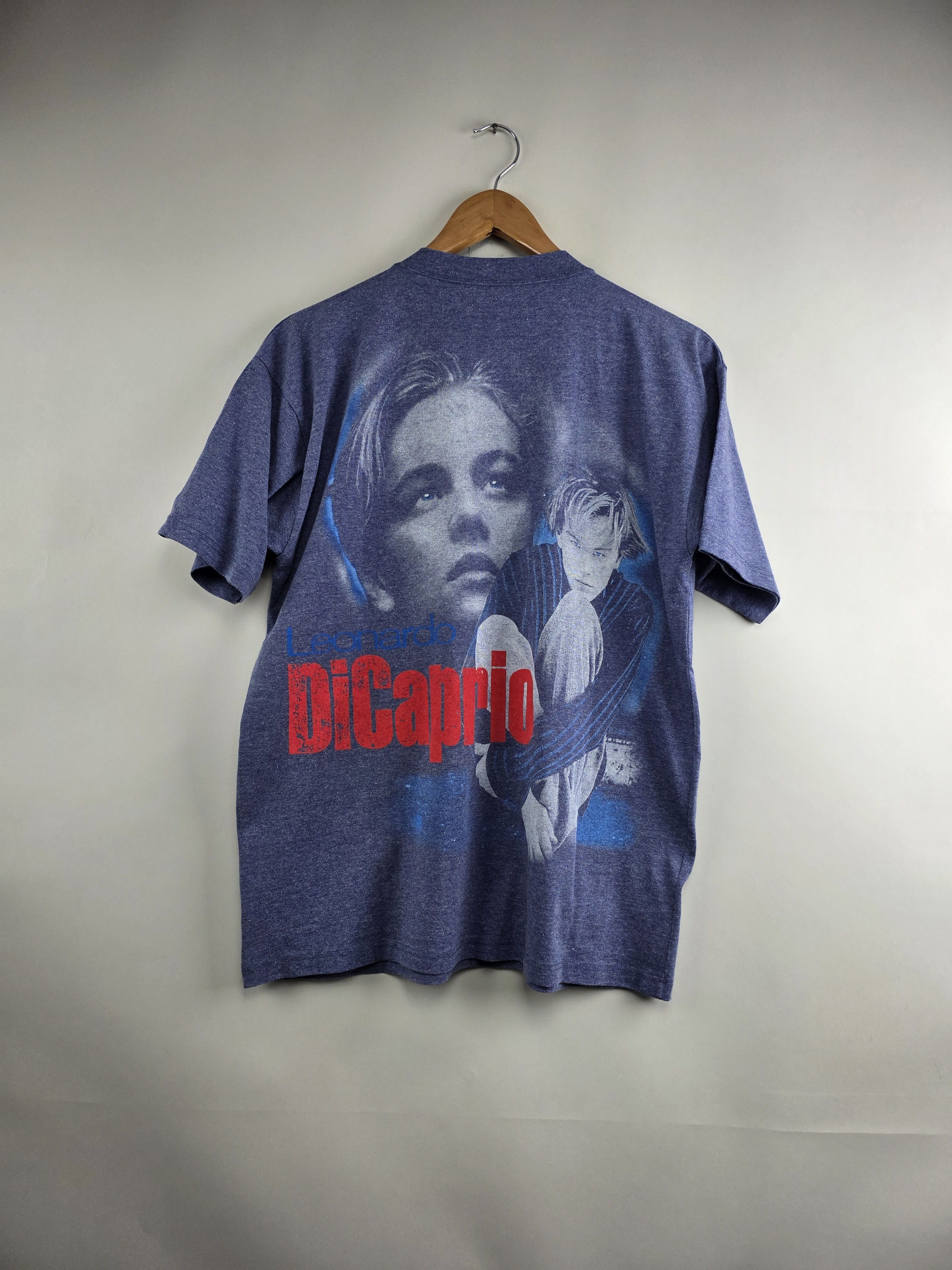 Vintage 90s Leonardo Dicaprio Titanic Rap tee M 21" 26.5" Size US M / EU 48-50 / 2 - 5 Thumbnail