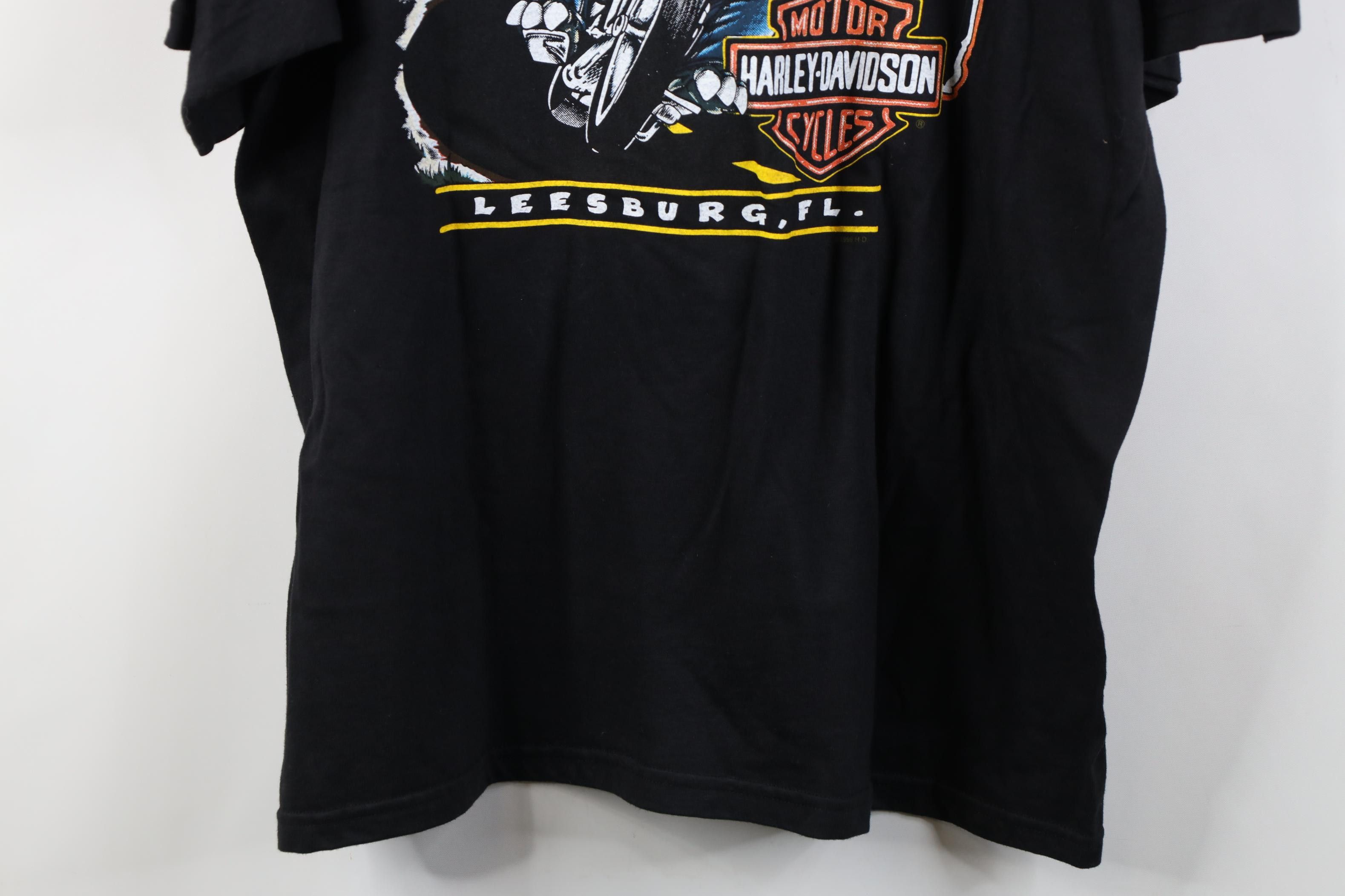 Harley Davidson Deadstock Vintage 2001 Harley Davidson T-Shirt Black USA Size US XL / EU 56 / 4 - 16 Thumbnail