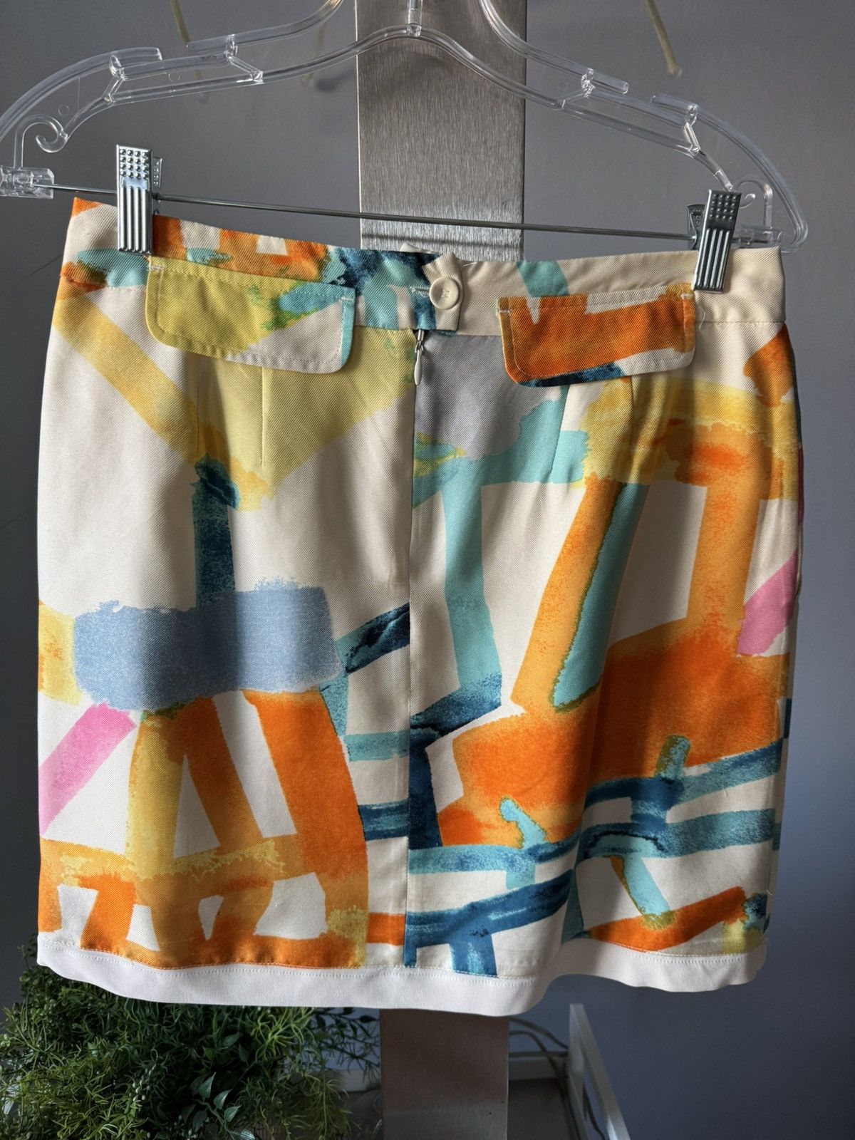 Chloe Chloé Silk–Cotton A-Line Skirt – Size 38 (US 2) Size 26" / US 2 / IT 38 - 9 Thumbnail