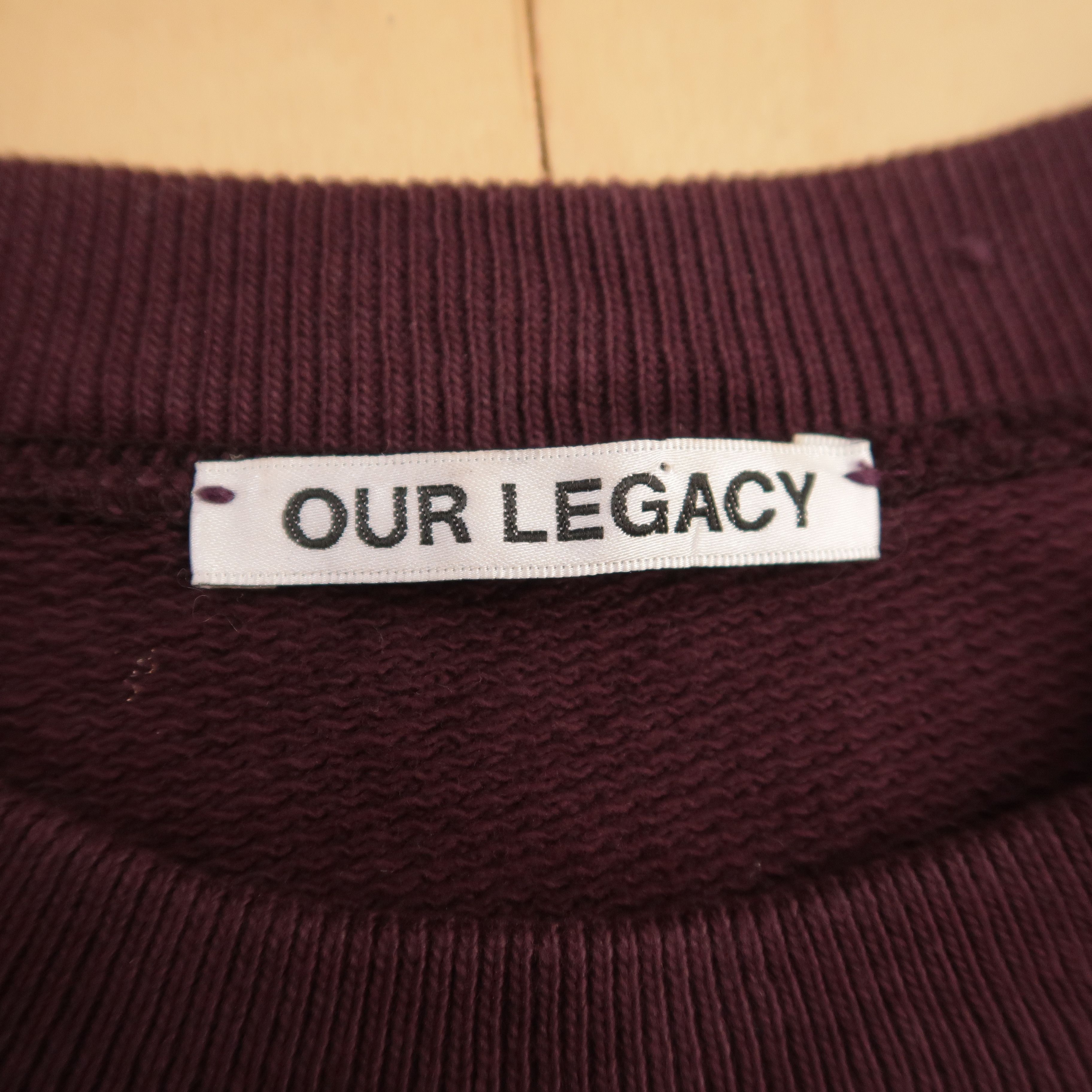 Our Legacy Our Legacy First Sweat Maroon Sweatshirt Size US S / EU 44-46 / 1 - 4 Thumbnail