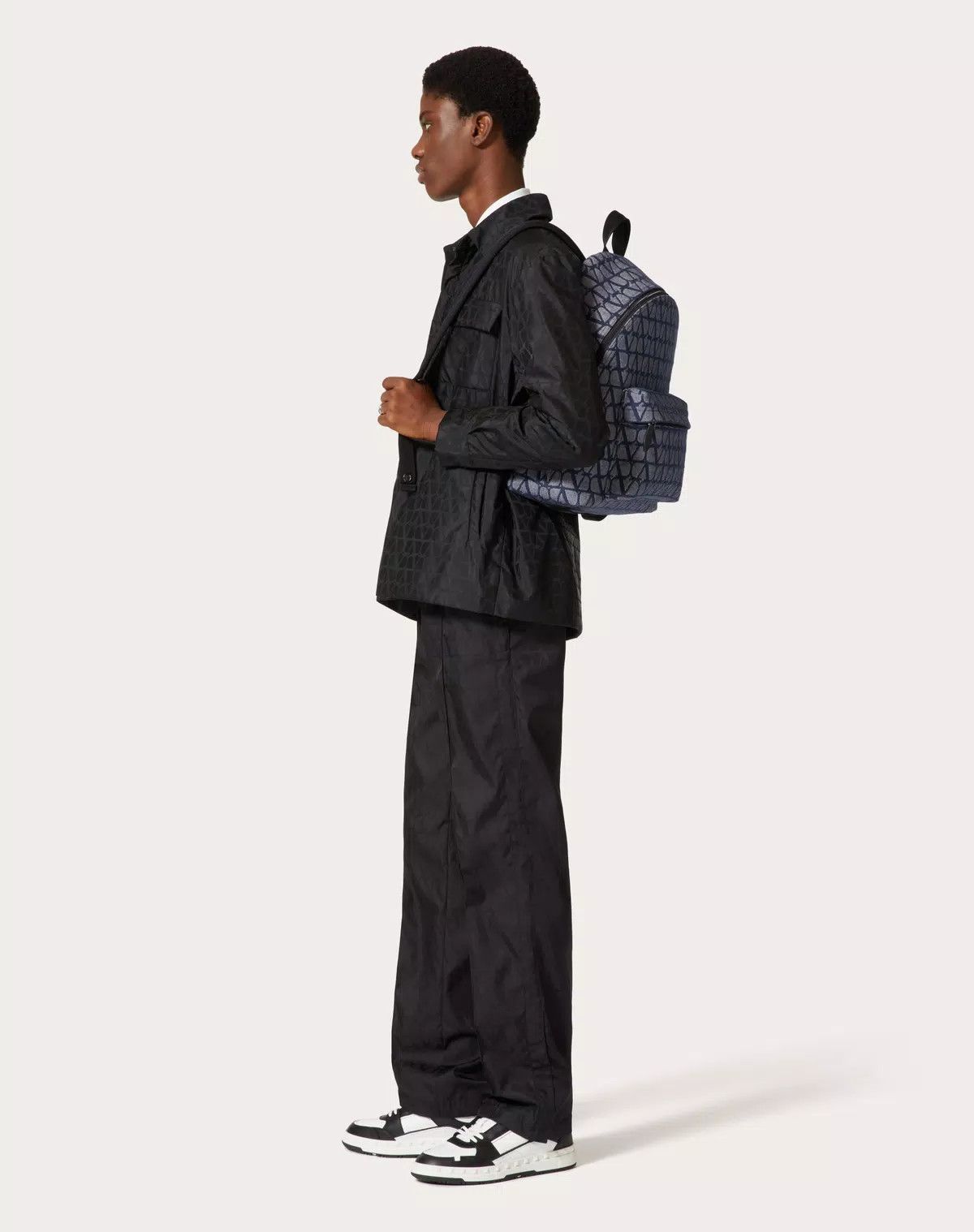 Valentino oc11z0725 Size: OS/ Iconographe Backpack in Melange/Black Size ONE SIZE - 7 Thumbnail